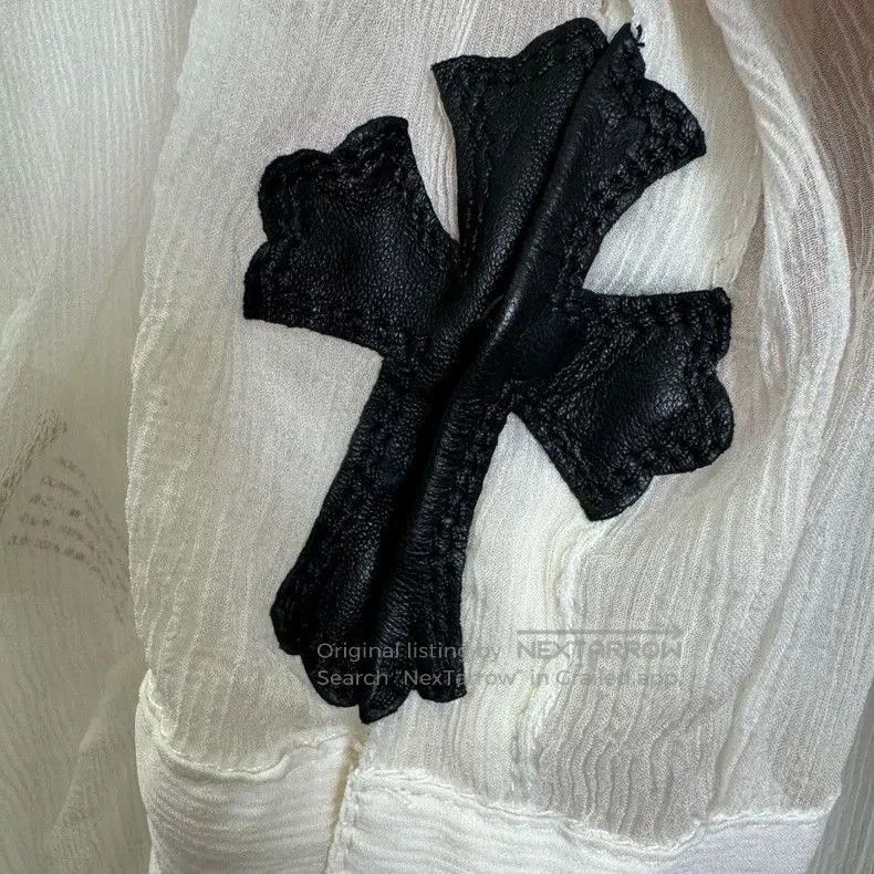 Chrome Hearts Chrome Hearts Silk Sheer Cross Shirt. Size US L / EU 52-54 / 3 - 6 Thumbnail