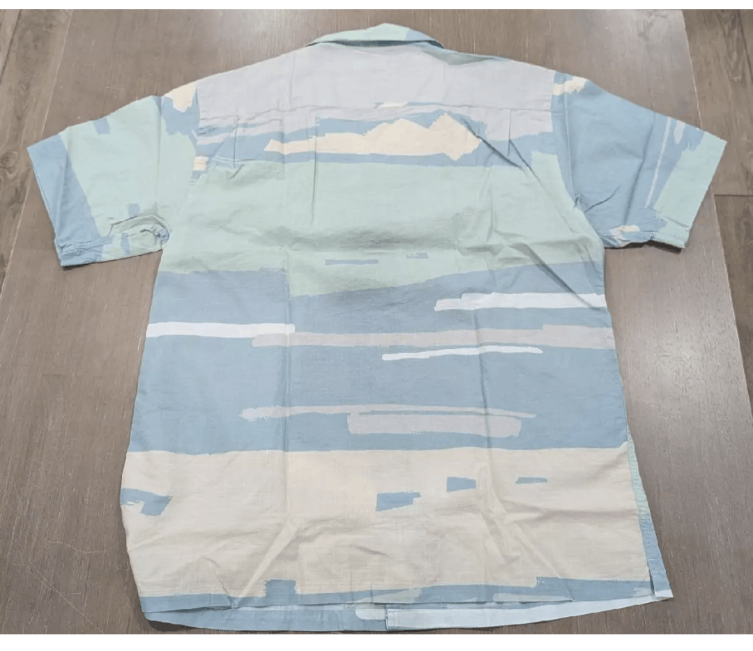 CLOSED CLOSED Floral SS Button-Up Camp Shirt Blue Agave XL Size US XL / EU 56 / 4 - 5 Thumbnail