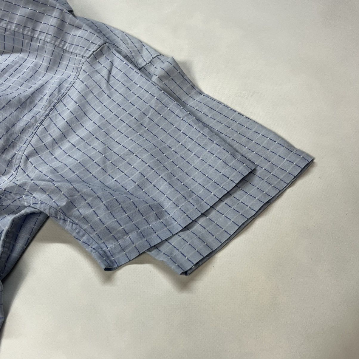 Vintage × Yves Saint Laurent Yves Saint Laurent Homme Summer Check Short Sleeve Shirt Size US XL / EU 56 / 4 - 8 Thumbnail