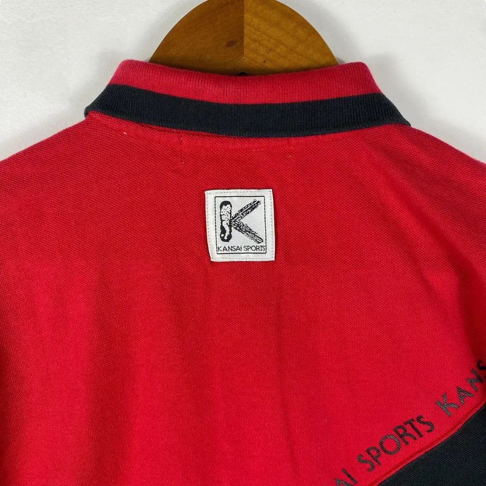 Designer Vintage 90's KANSAI SPORTS 2 Tones Polo Shirt Large Size Size US L / EU 52-54 / 3 - 6 Thumbnail