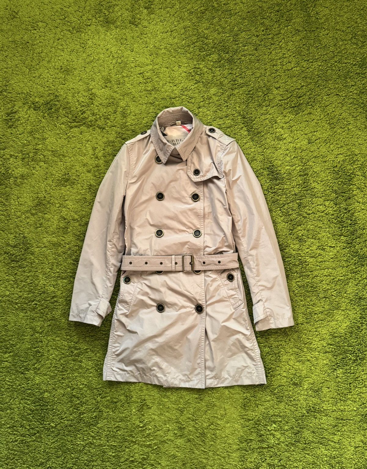 Burberry Burberry Brit nylon belted trench coat Size M / US 6-8 / IT 42-44 - 1 Thumbnail