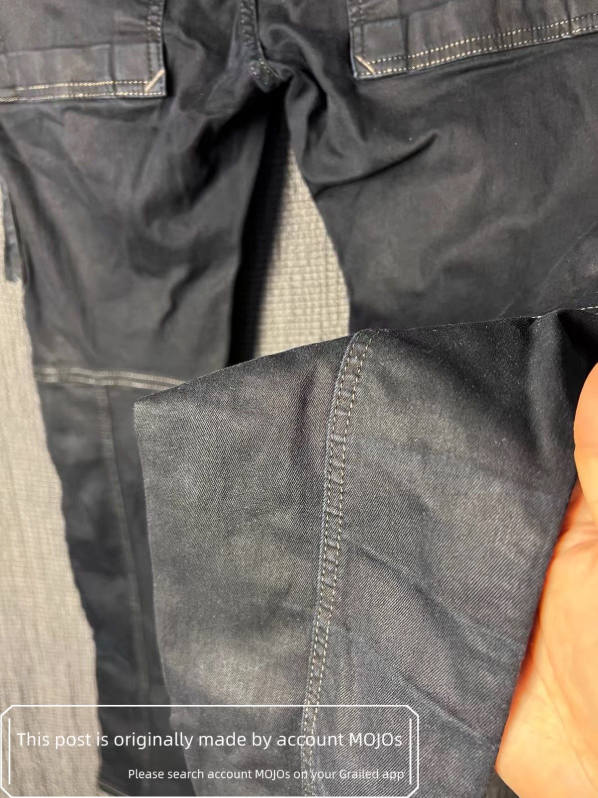 Rick Owens Sz 30 Rick Owens Drkshdw 19SS Waxed Biker Cargo Denim mojos3 Size US 30 / EU 46 - 6 Thumbnail