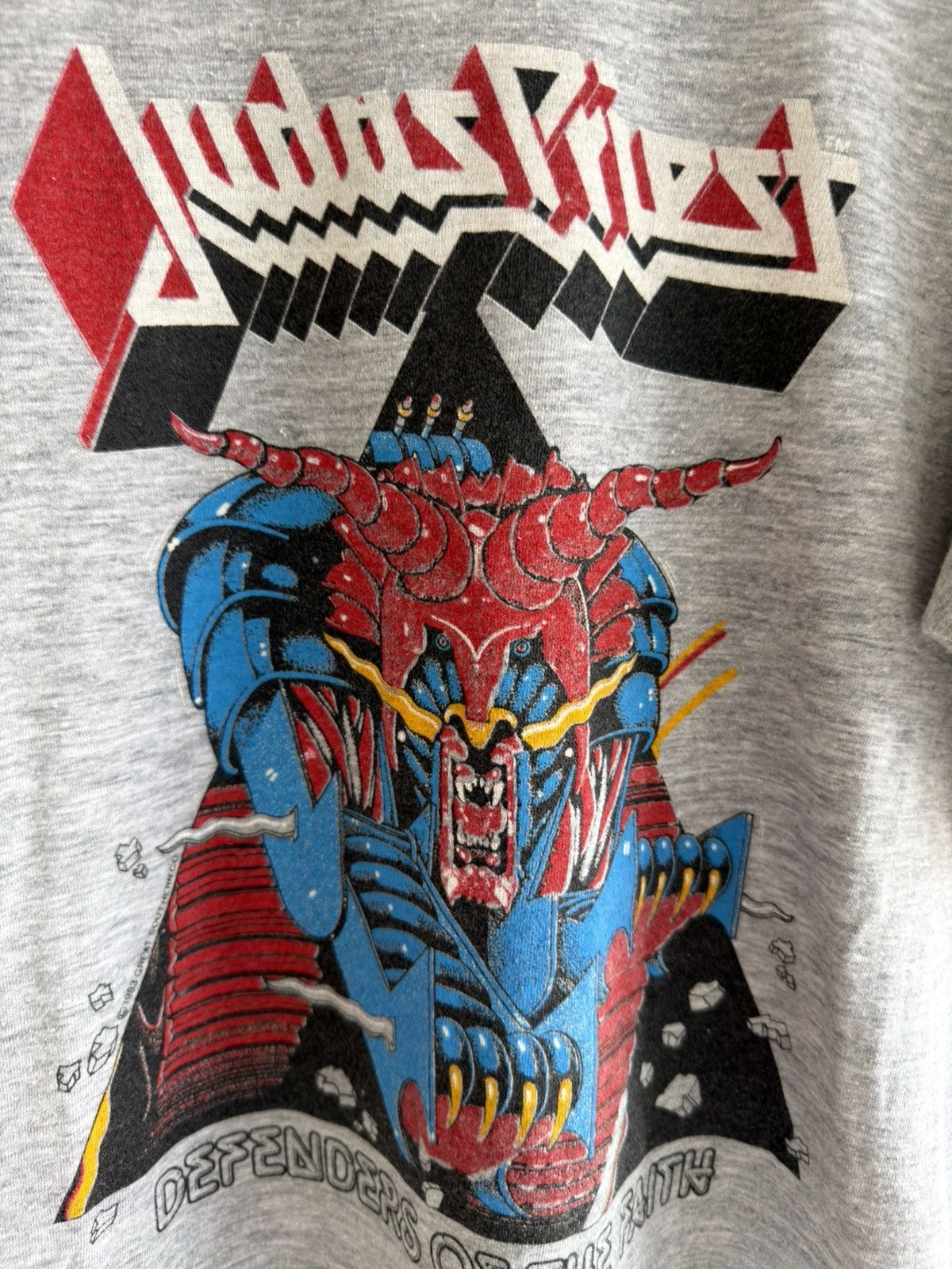Band Tees *RARE*1983 DEFENDERS OF THE FAITH JUDAS PRIEST METAL TEE Size US M / EU 48-50 / 2 - 2 Thumbnail