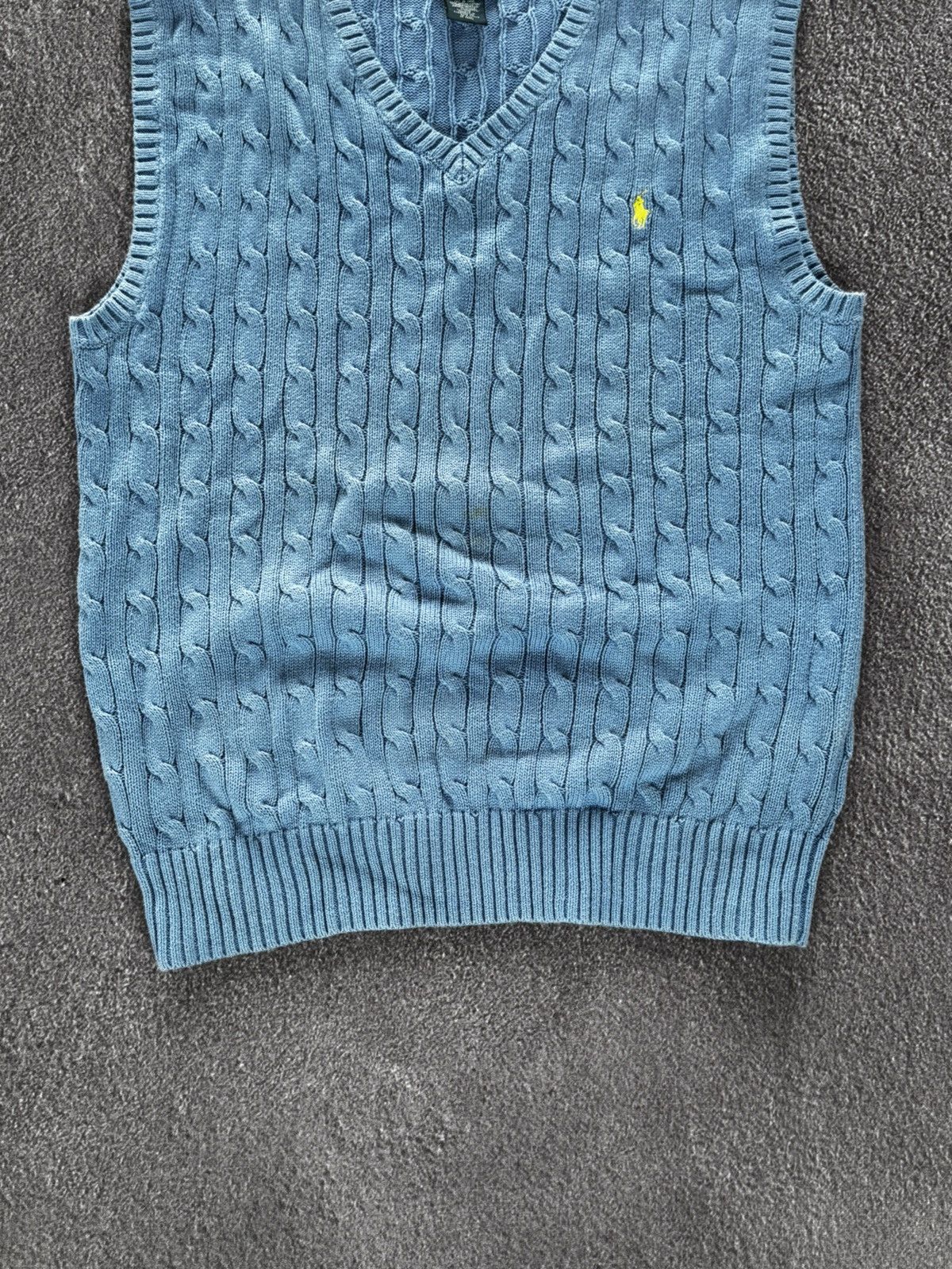 Polo Ralph Lauren Polo Ralph Lauren Vintage 90’s Cable Knit Vest Size XL / US 12-14 / IT 48-50 - 3 Thumbnail