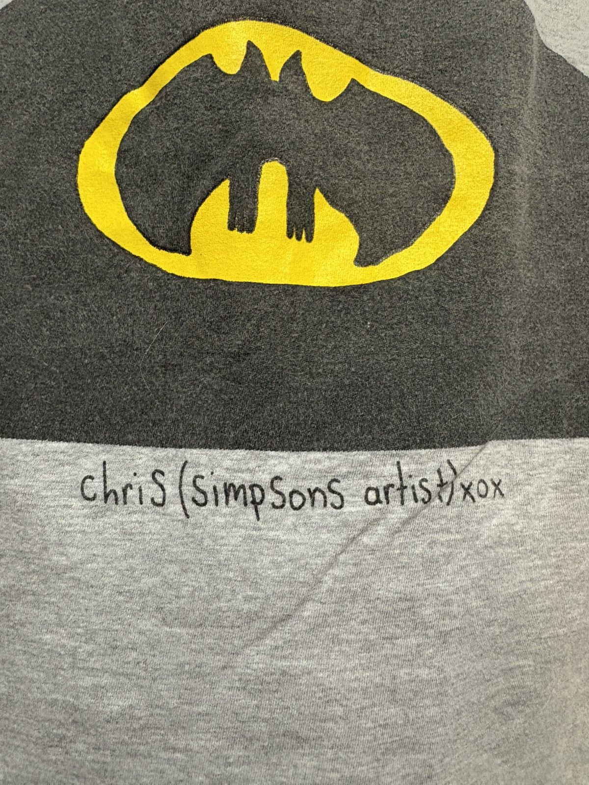 Vintage Batman Tshirt Chris Simpsons Artist Viral Cartoonist Grail Size US L / EU 52-54 / 3 - 5 Thumbnail