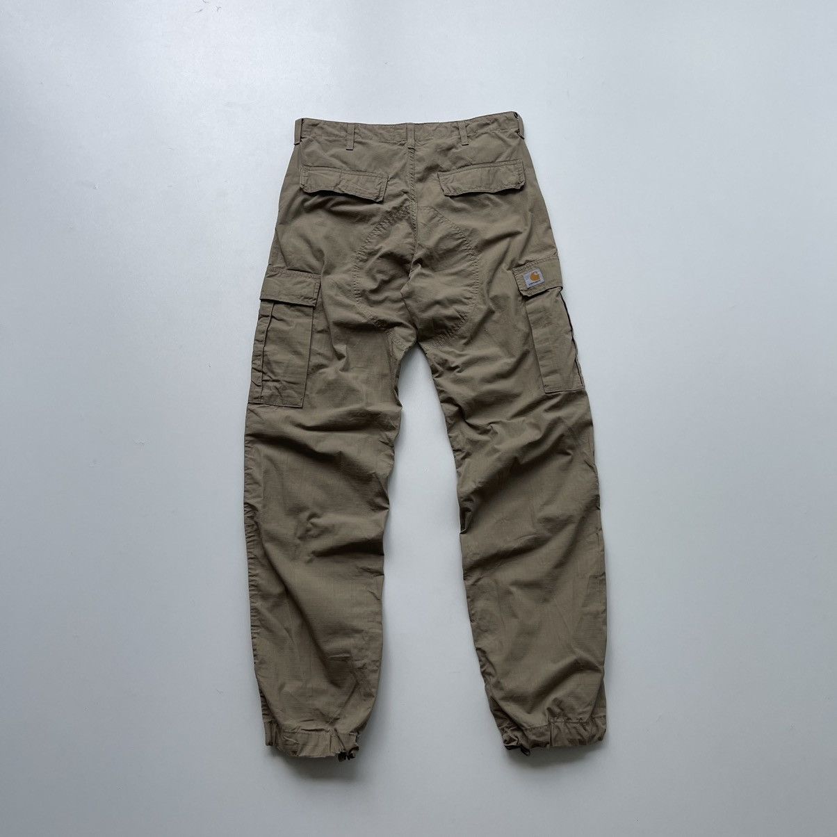 Carhartt Wip Carhartt WIP Regular Fit Baggy Cargo Pants Beige Y2K Size US 32 / EU 48 - 3 Thumbnail