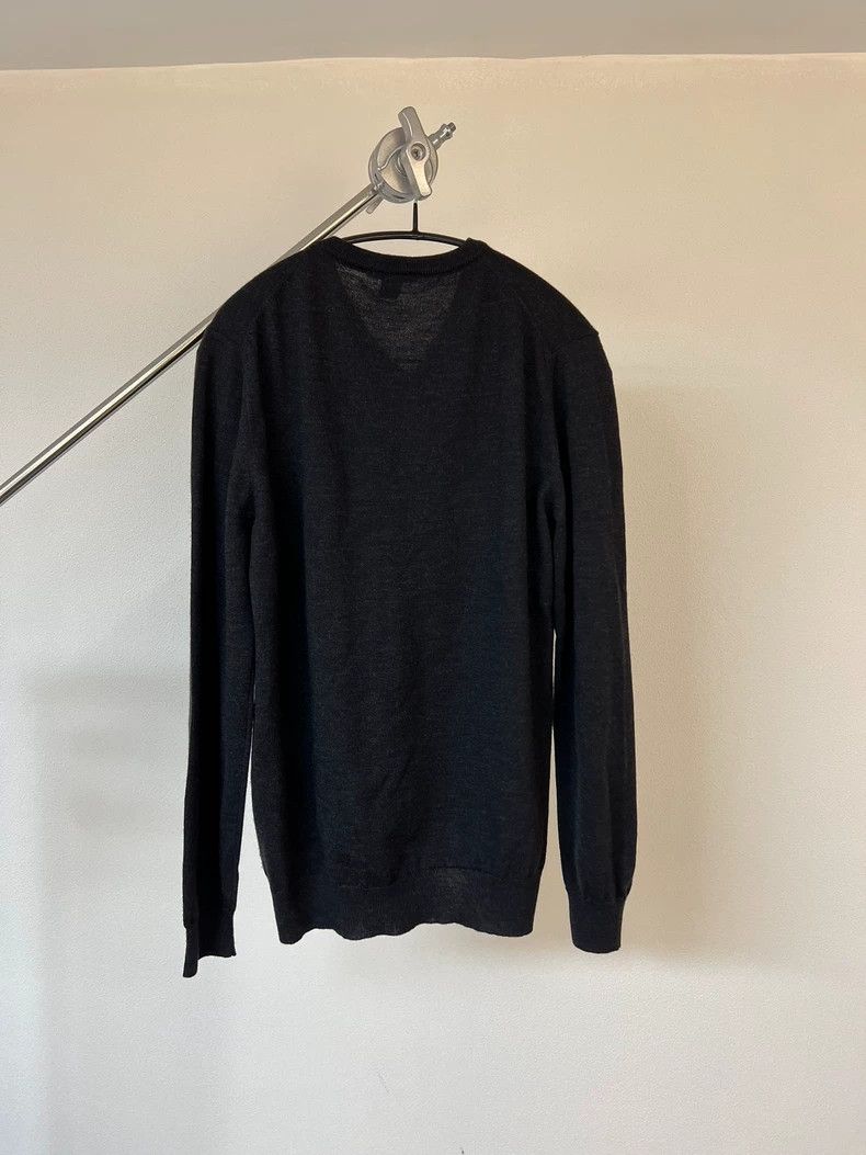 Helmut Lang HELMUT LANG Knitted V-neck sweater Size US S / EU 44-46 / 1 - 5 Thumbnail
