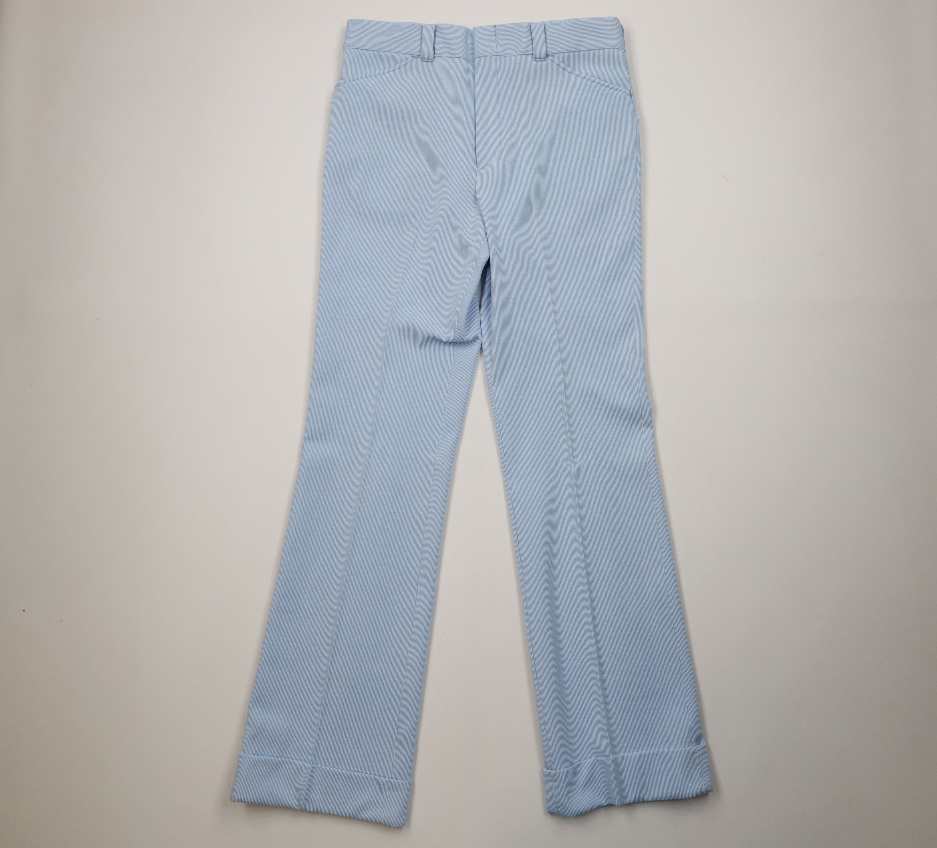 Levi's Vintage 70s Levis Knit Wide Leg Bell Bottoms Chino Pants USA Size US 34 / EU 50 - 1 Thumbnail