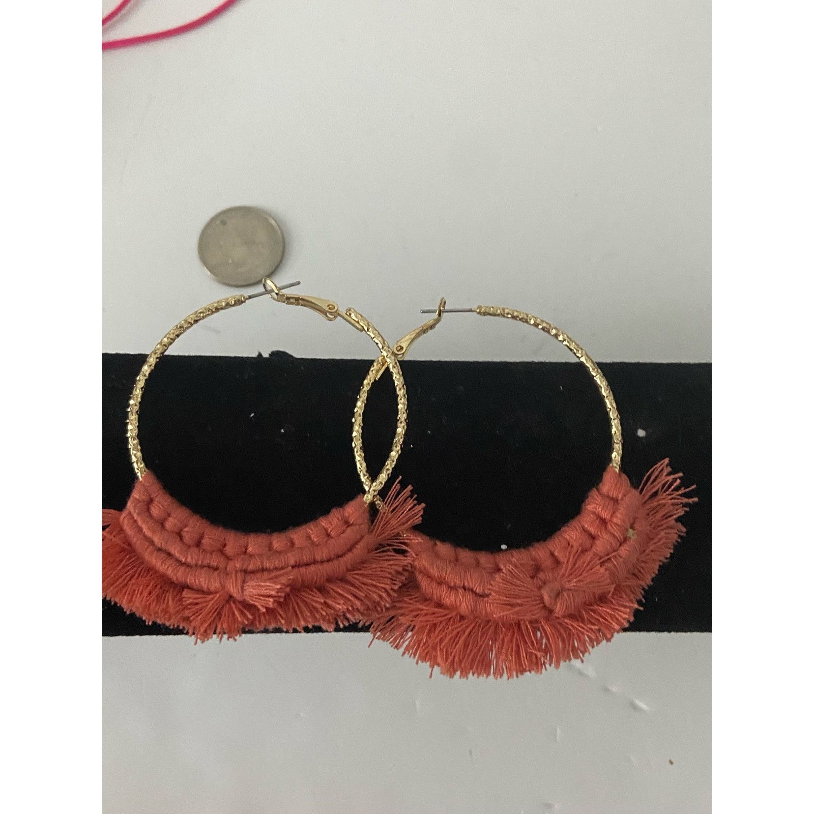 Other macrame hoop earrings Size ONE SIZE - 4 Thumbnail