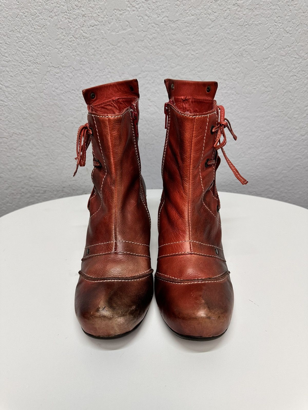 A.S.98 Leather RICK OWENS STYLE AVANT-GARDE Boots BROGUE Guidi LGB Size US 10 / IT 40 - 2 Thumbnail