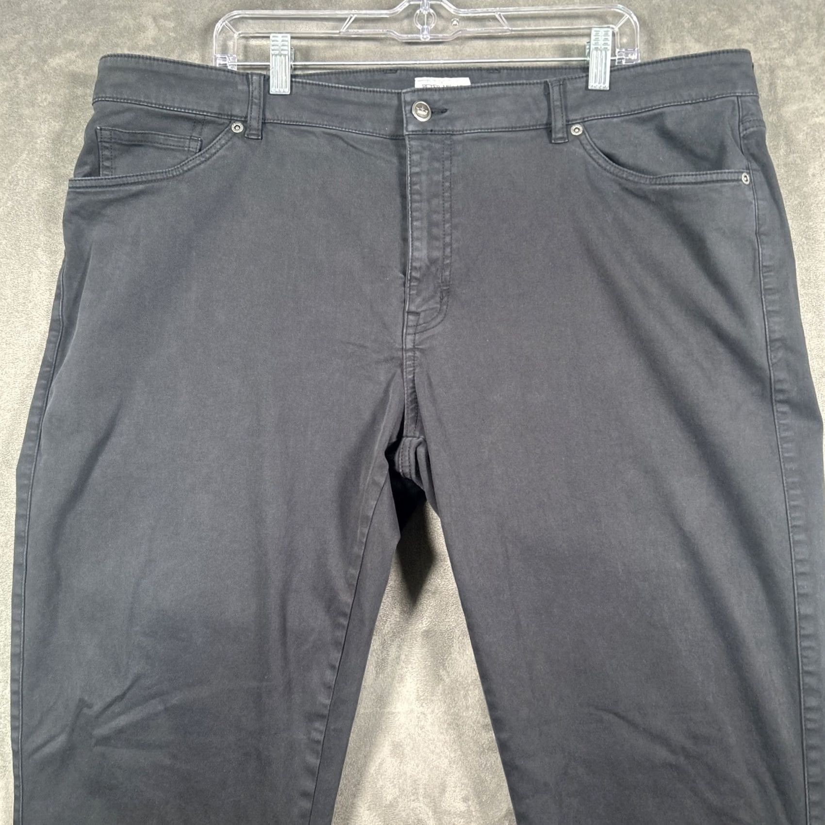 Peter Millar Peter Millar Pants Mens 42X32 Charcoal Classic Fit Sateen Chino Size US 42 / EU 58 - 2 Thumbnail
