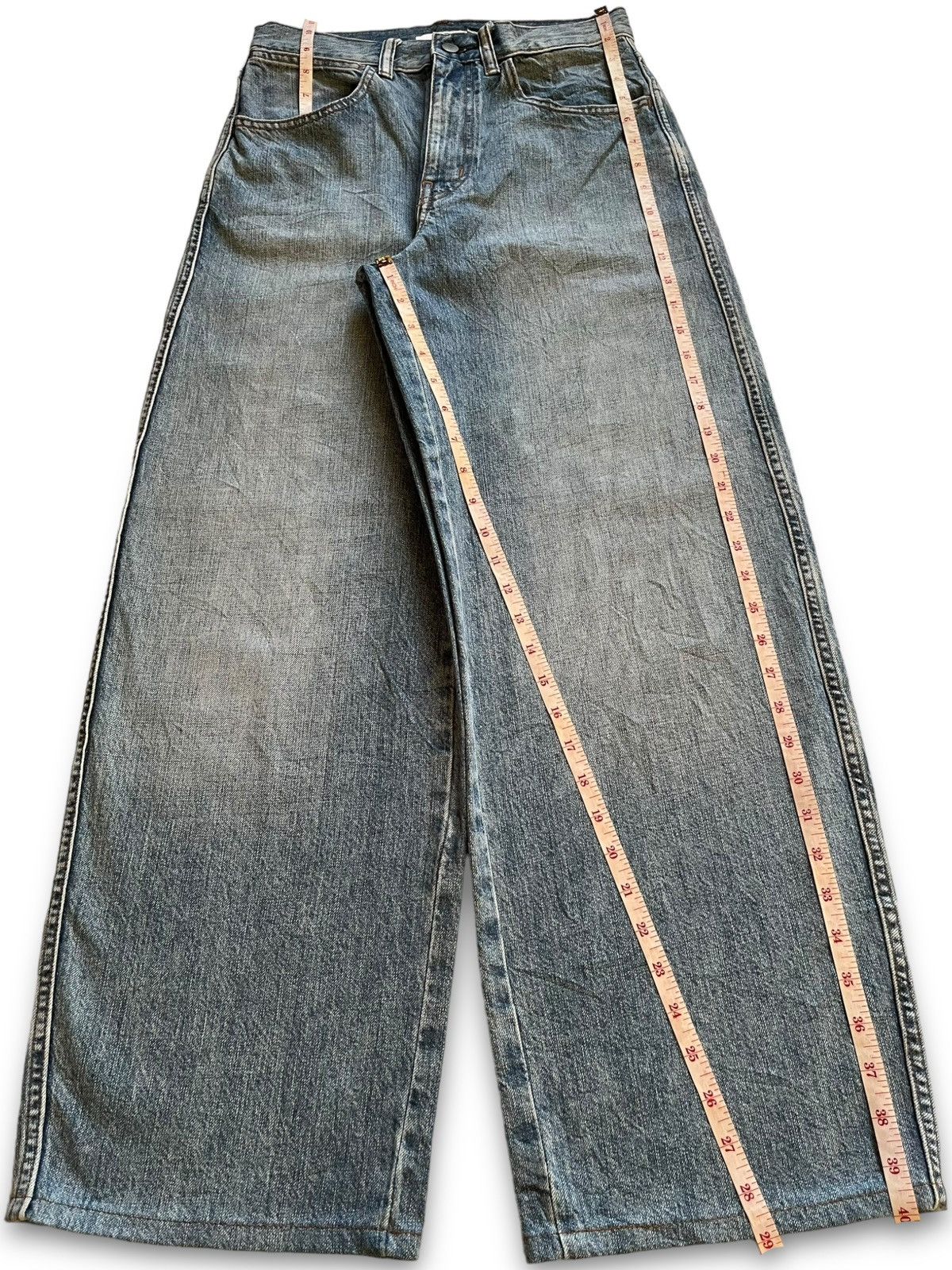 Lemaire × Uniqlo Vintage Uniqlo U Lemaire Blue Wash Baggy Jeans Size US 28 / EU 44 - 12 Thumbnail