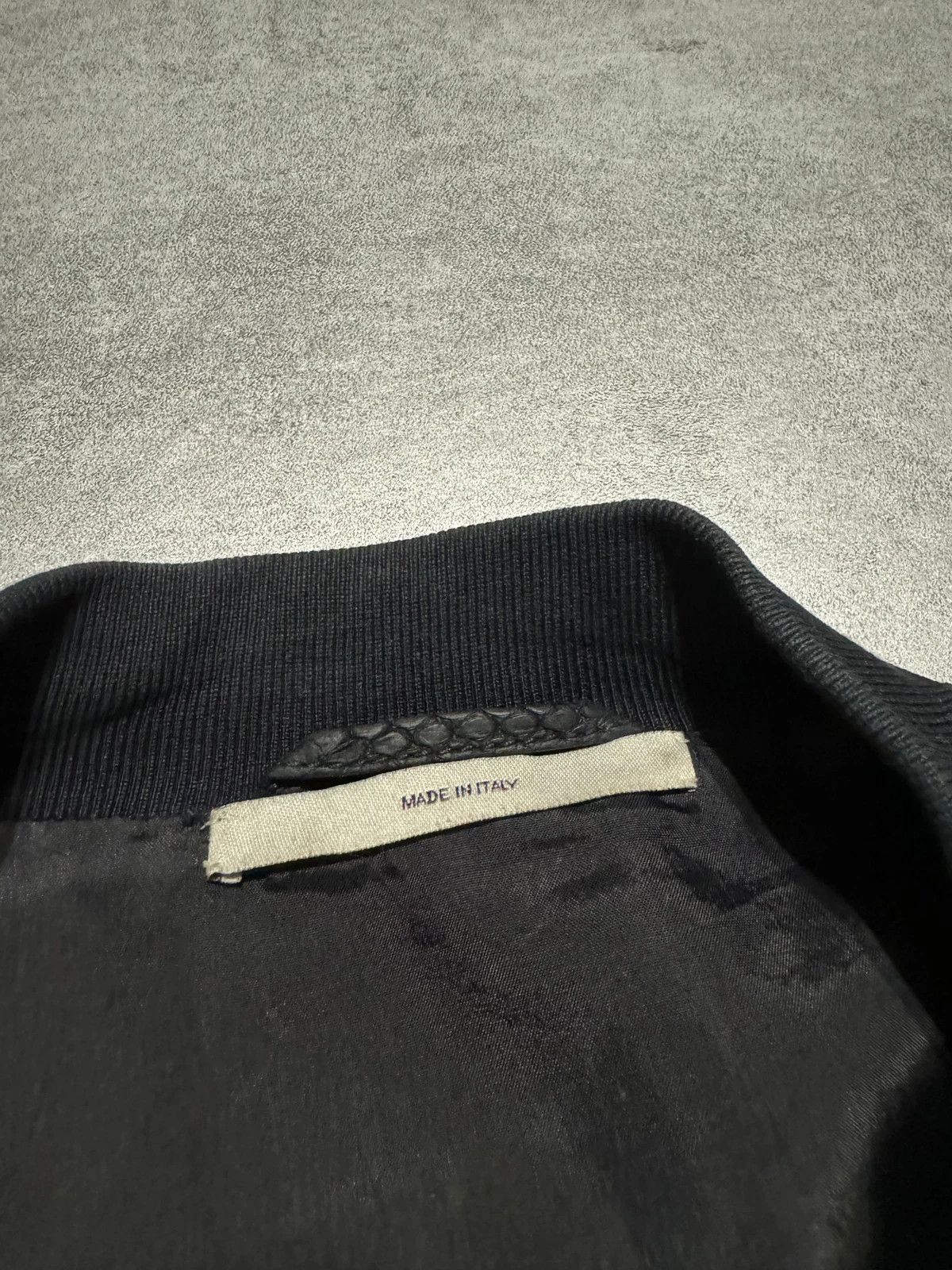 Yves Saint Laurent Python Skin Teddy Jacket