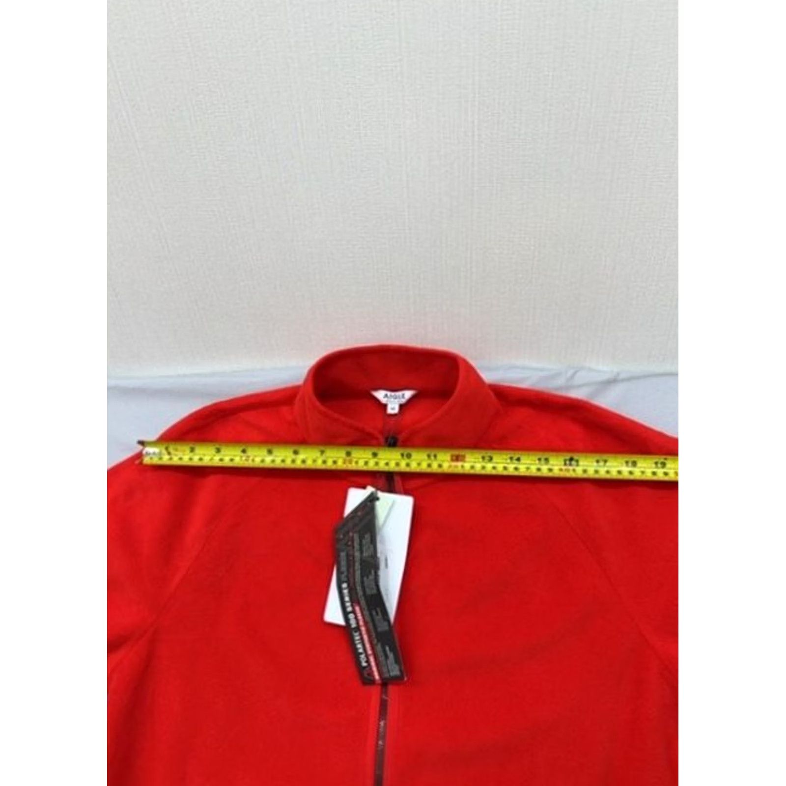 Aigle Aigle Red Fleece Zip Up Jacket High Collar Long Sleeve Unisex - Fleece Jacket, Red, Zip Up, High Collar, Windproof, 10, Teens, Regular Fit Size US M / EU 48-50 / 2 - 6 Thumbnail