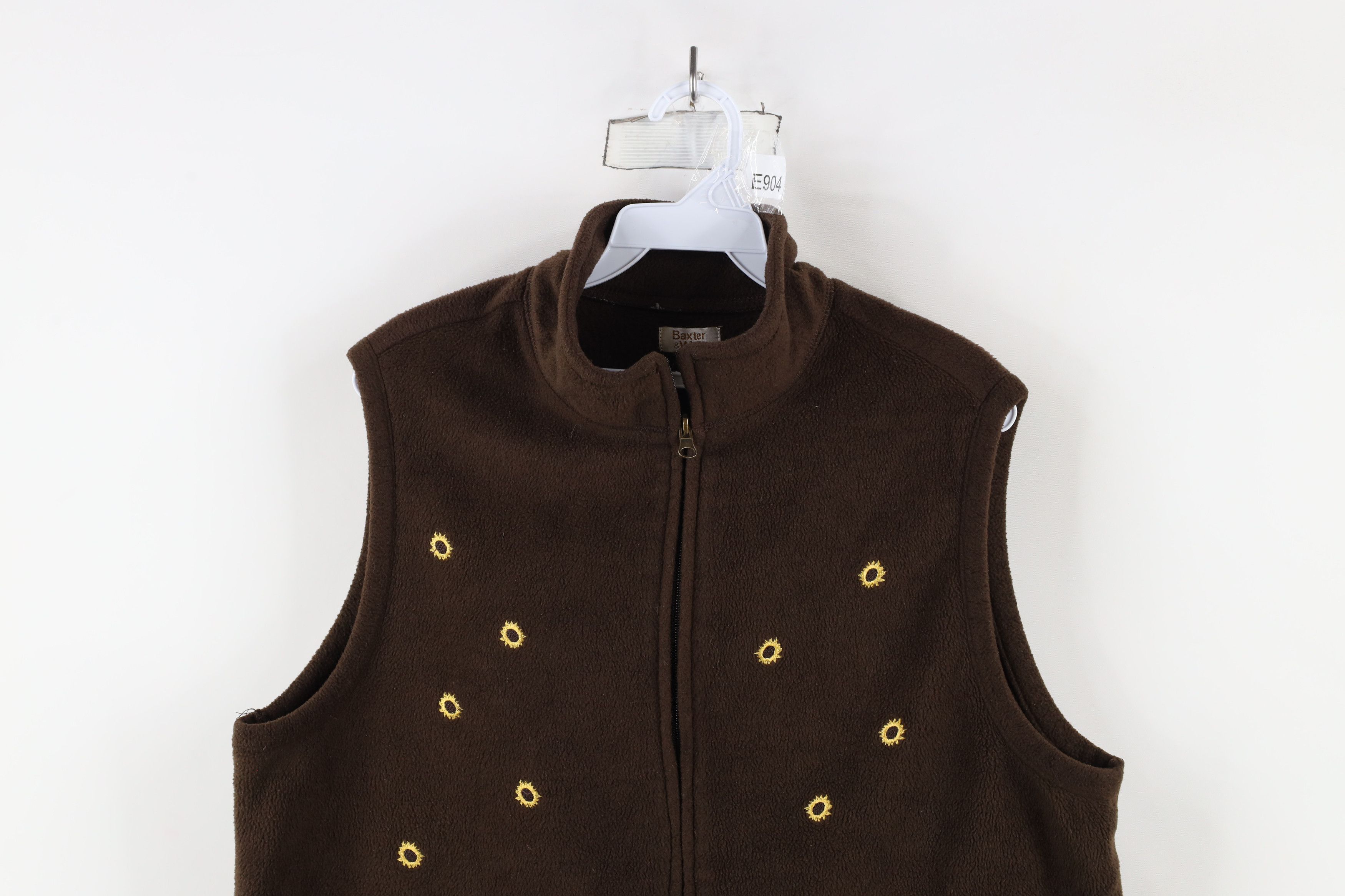 Vintage Vintage 90s Streetwear Pumpkin Full Zip Fleece Vest Jacket Size XL / US 12-14 / IT 48-50 - 2 Thumbnail