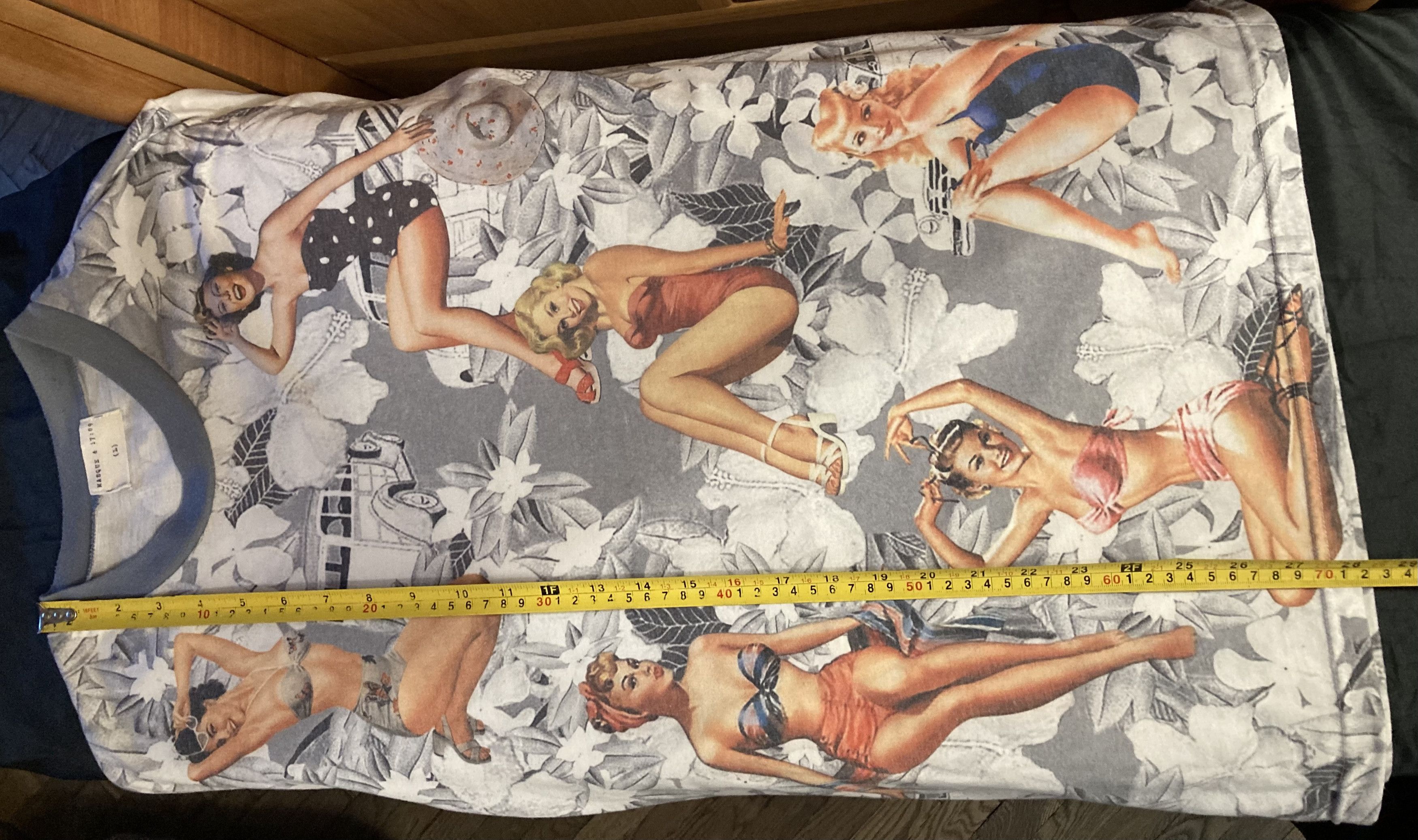Japanese Brand × Vintage Masque & 17:09 Pin-Up Retro Pattern 3D Shirt Size US M / EU 48-50 / 2 - 6 Thumbnail