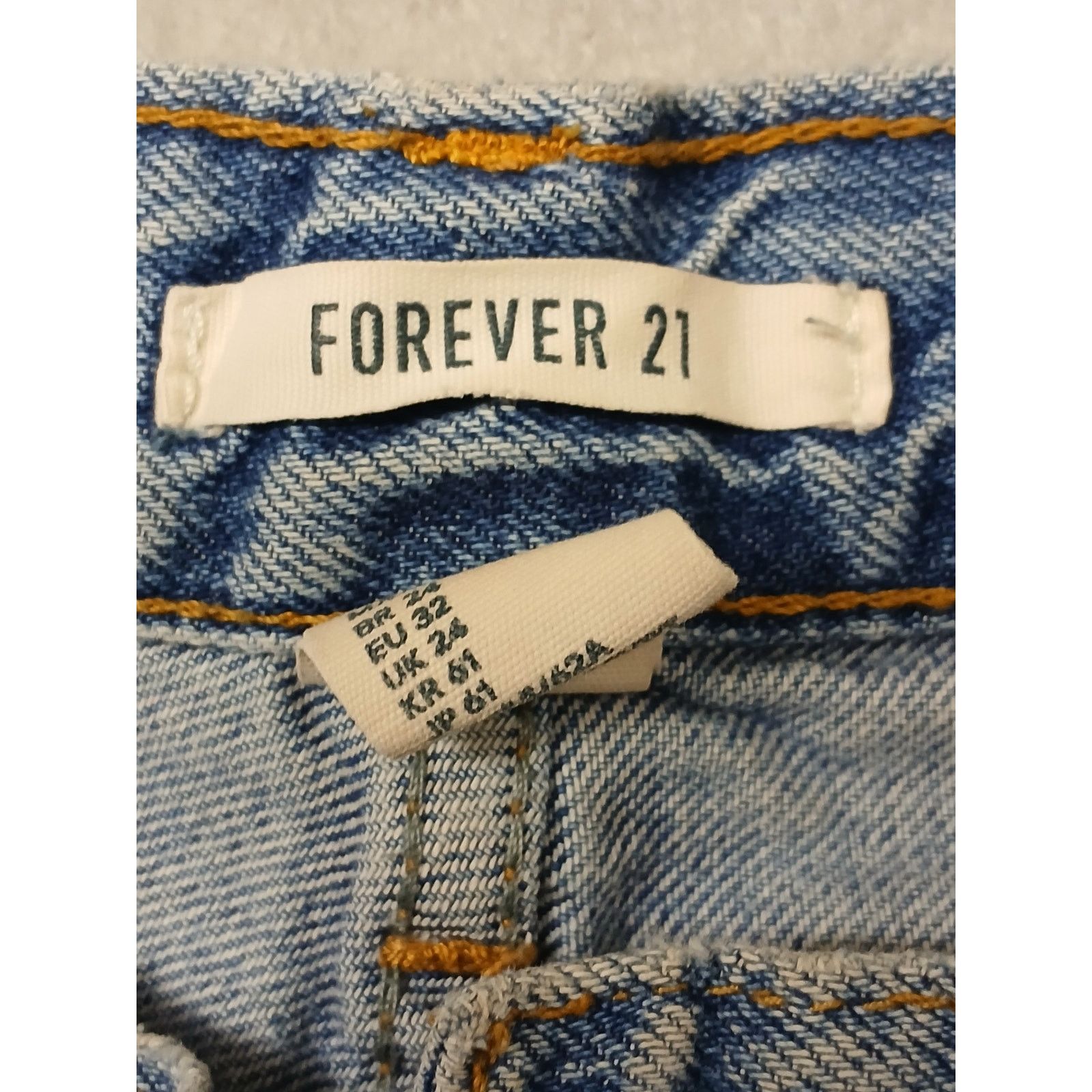 Forever 21 Forever 21 (24) Rugged Relaxed High Ankle Blue Denim Jeans Size 24" / US 00 / IT 34 - 10 Thumbnail