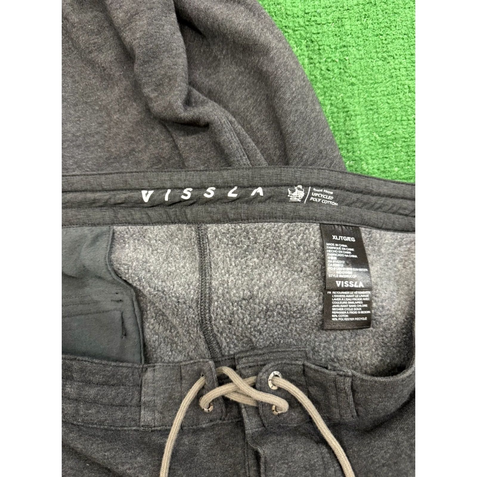 Vissla Vissla Pants Locker Eco Sofa Surfer Pant Gray XL Regular Men Jogger Tapered Lace-up Pockets Athletic Activewear Logo 30” Inseam Size US 36 / EU 52 - 3 Thumbnail
