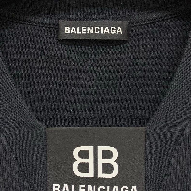 Balenciaga Balenciaga Double B Black Short Sleeve 2502-Nextarrow Size US XS / EU 42 / 0 - 3 Thumbnail
