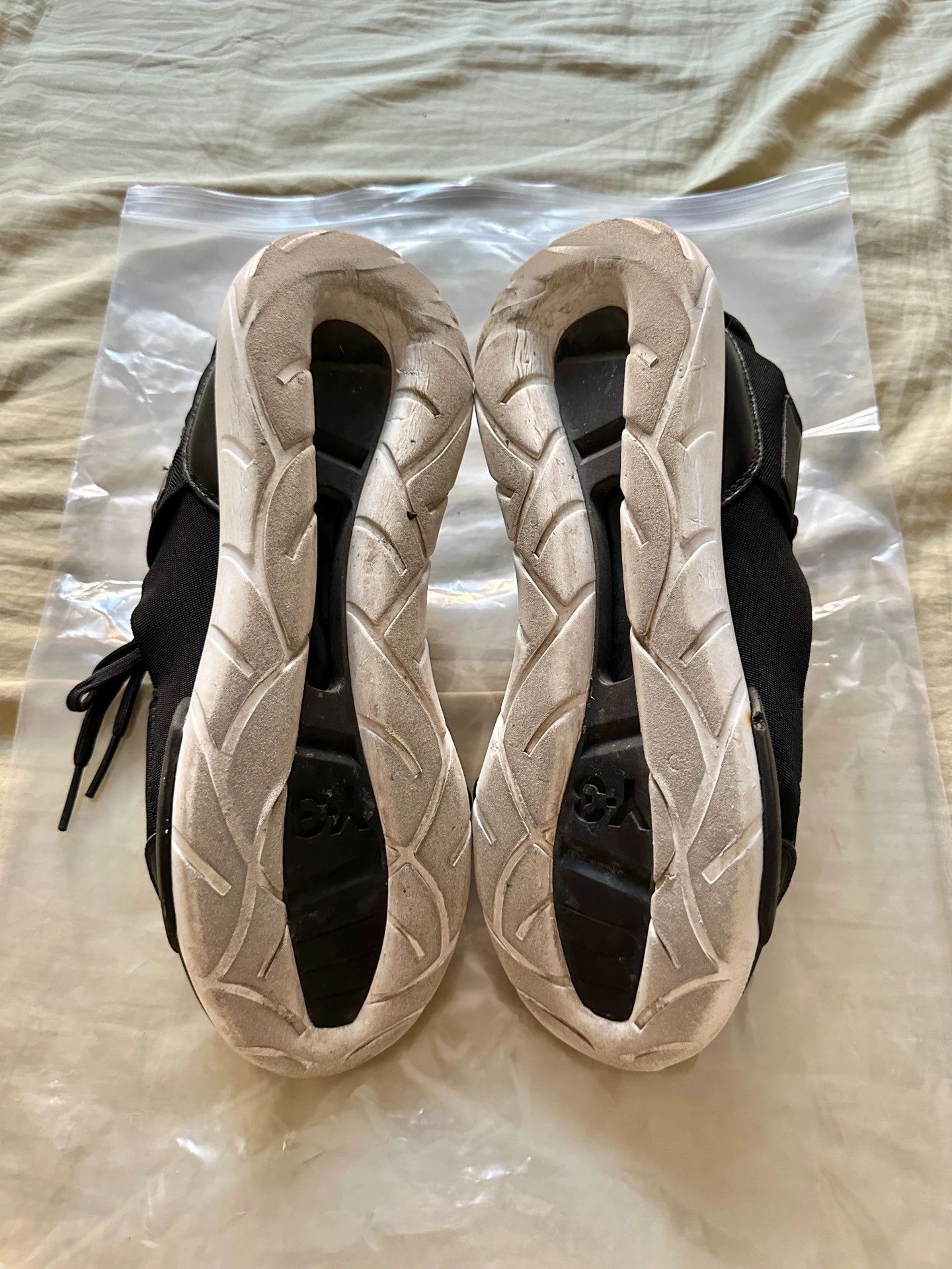 Y-3 Y-3 Qasa High 16SS Men's Black White Samurai Sneaker Size US 8.5 / EU 41-42 - 7 Thumbnail
