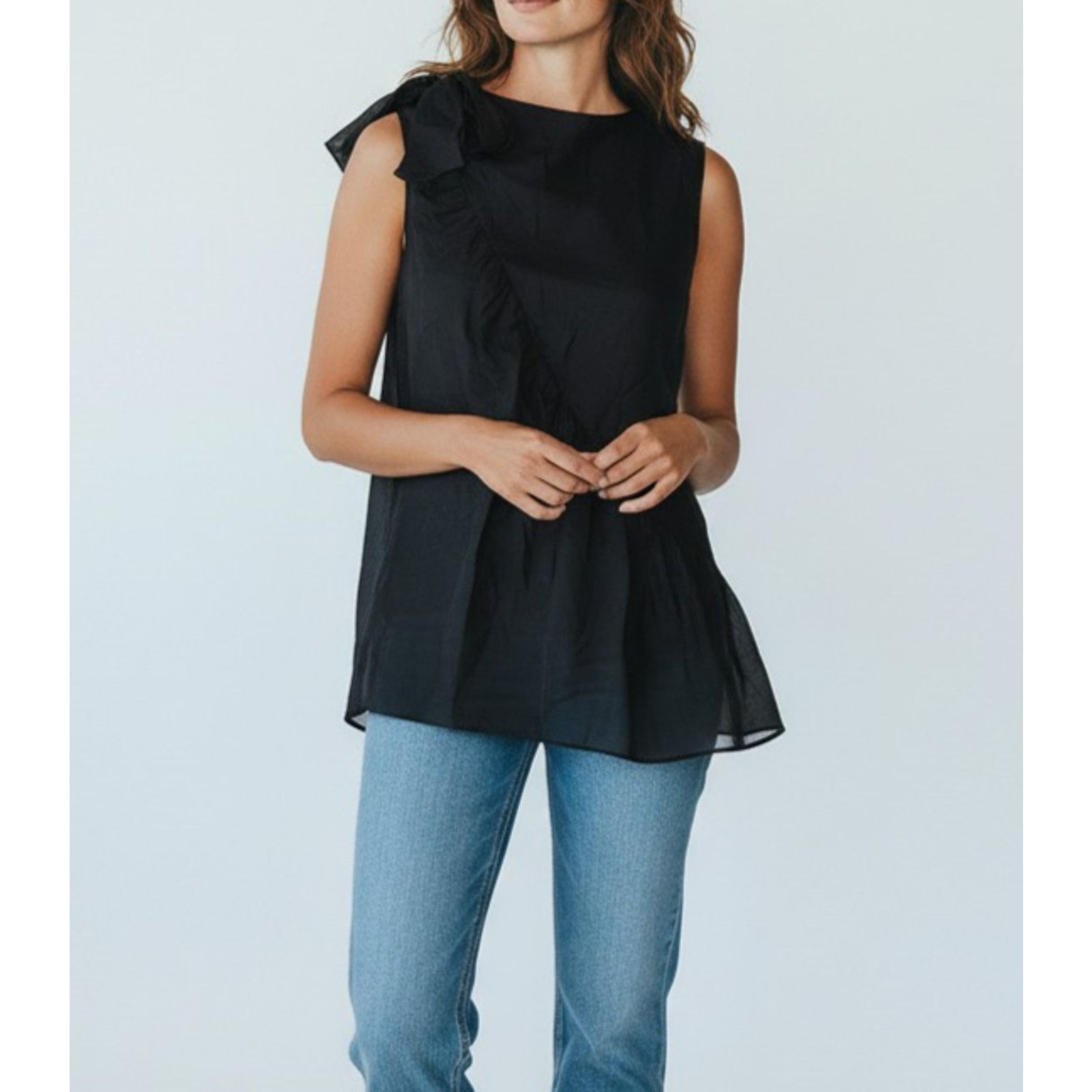 Moschino MOSCHINO Cheap & Chic See Through Chiffon Top Blouse Sz 12 Size XL / US 12-14 / IT 48-50 - 1 Thumbnail