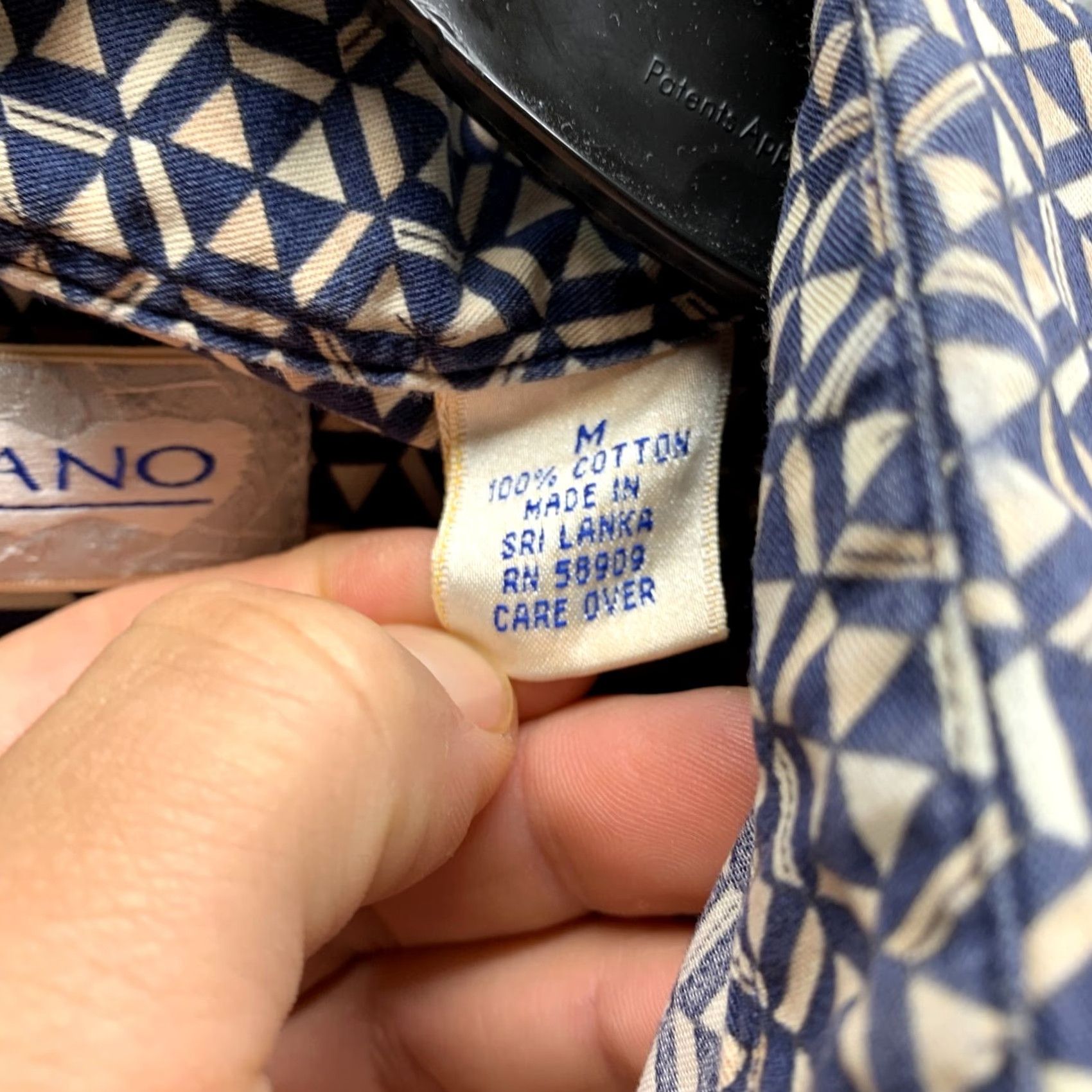 Murano VINTAGE Murano Shirt Mens Short Sleeve Button-Up Geometric Hawaiian Blue Brown 90s Style Medium Shirt Mens Dirty Size US M / EU 48-50 / 2 - 7 Thumbnail