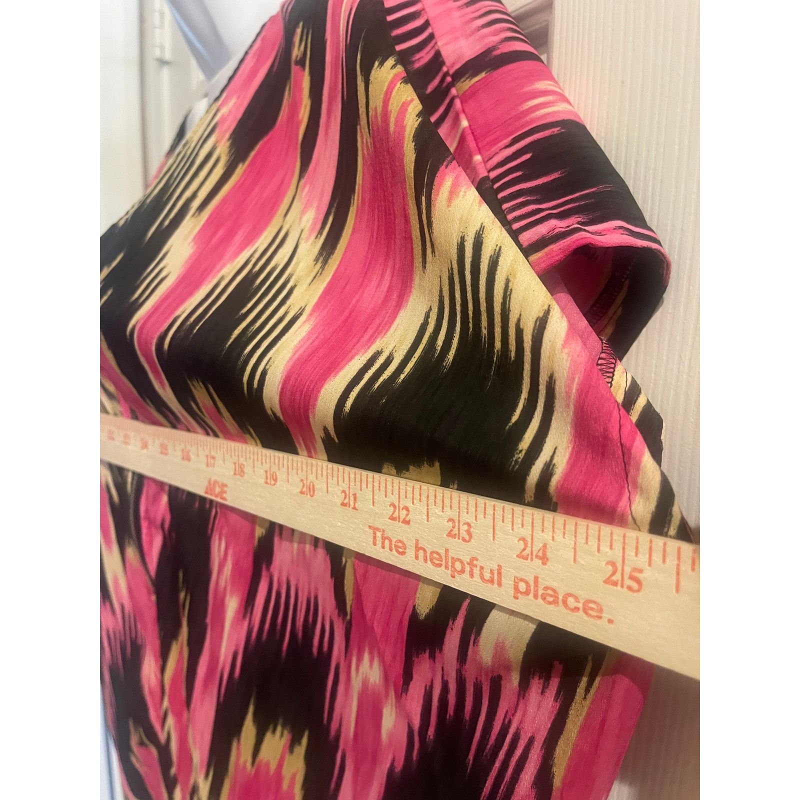 Michael Kors Michael Kors Pink Abstract Zip Blouse Small Lightweight Top Size S / US 4 / IT 40 - 3 Thumbnail