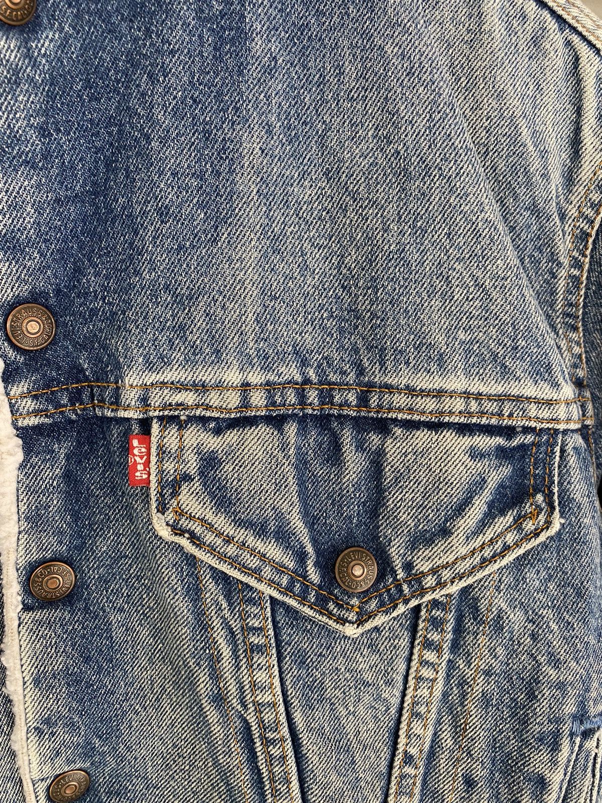 Levi's Vintage Levi's Denim Jacket Sherpa Lined Size M / US 6-8 / IT 42-44 - 6 Thumbnail