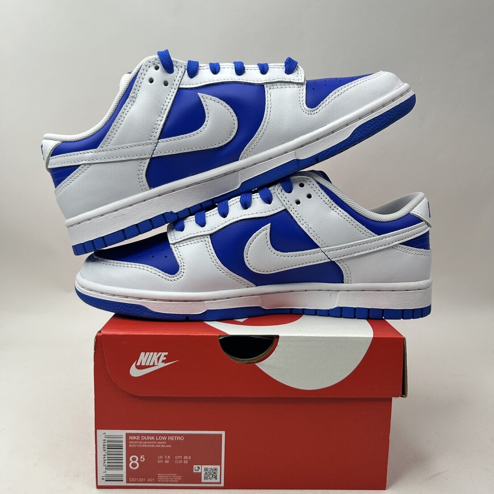 Nike Nike Dunk Low Retro “Racer Blue” 2023 Size US 8.5 / EU 41-42 - 3 Thumbnail