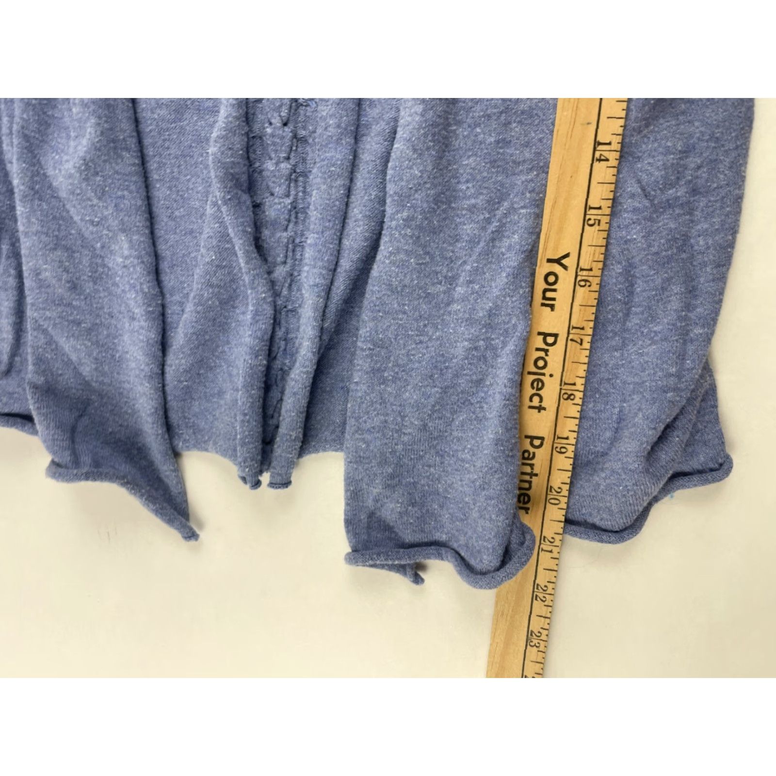 Vintage Maurices Sweater Women Cardigan Open Cable-Knit Back Woven Detail Blue Size S Size S / US 4 / IT 40 - 5 Thumbnail