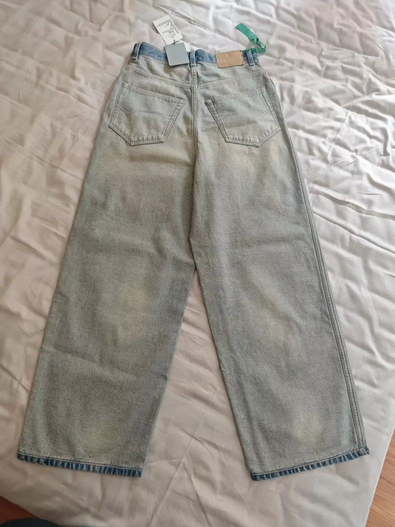 Balenciaga Balenciaga size XS Wash and wear Baggy zipper jeans backwa Size US 27 - 2 Thumbnail