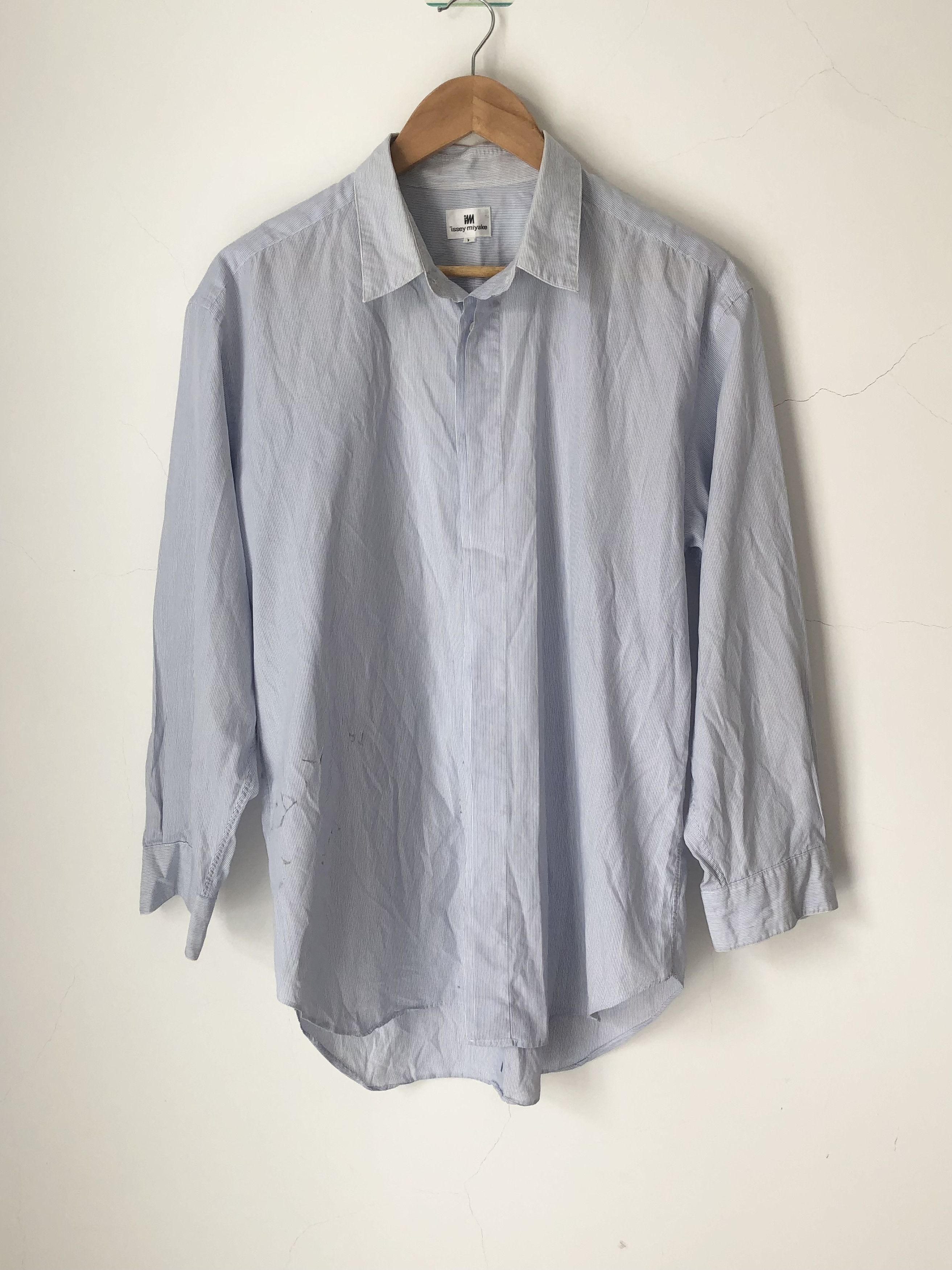 Issey Miyake pale blue stripes Size US M / EU 48-50 / 2 - 1 Thumbnail