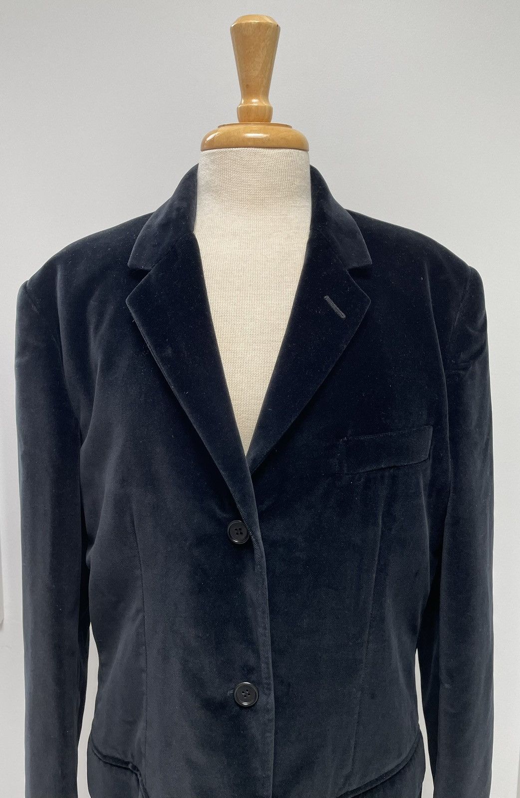 Helmut Lang × Vintage Vintage Helmut Lang Vienna Cotton Velvet Jacket Quilted lining Size 48R - 7 Thumbnail