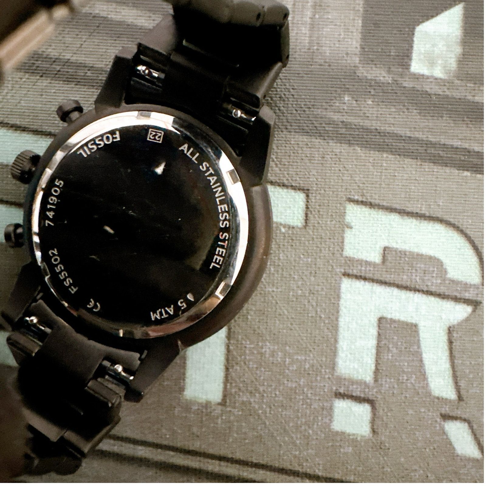 Fossil Fossil FS5502 Townsman Quartz Black Dial Men's Watch Size ONE SIZE - 5 Thumbnail