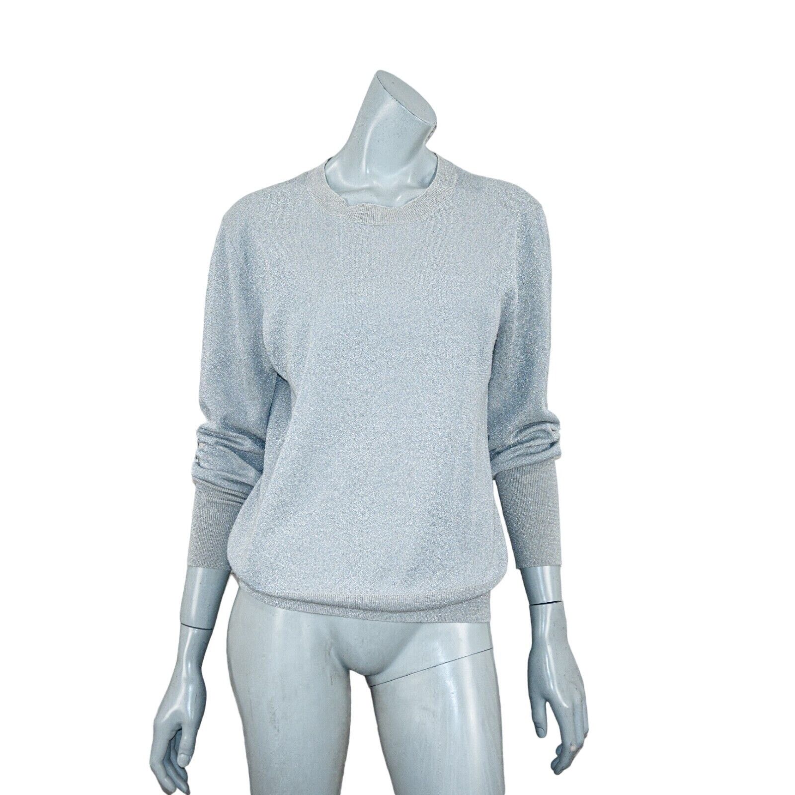 J.Crew J.Crew Collection Metallic sparkle Crew Pullover gray Small Size S / US 4 / IT 40 - 2 Thumbnail