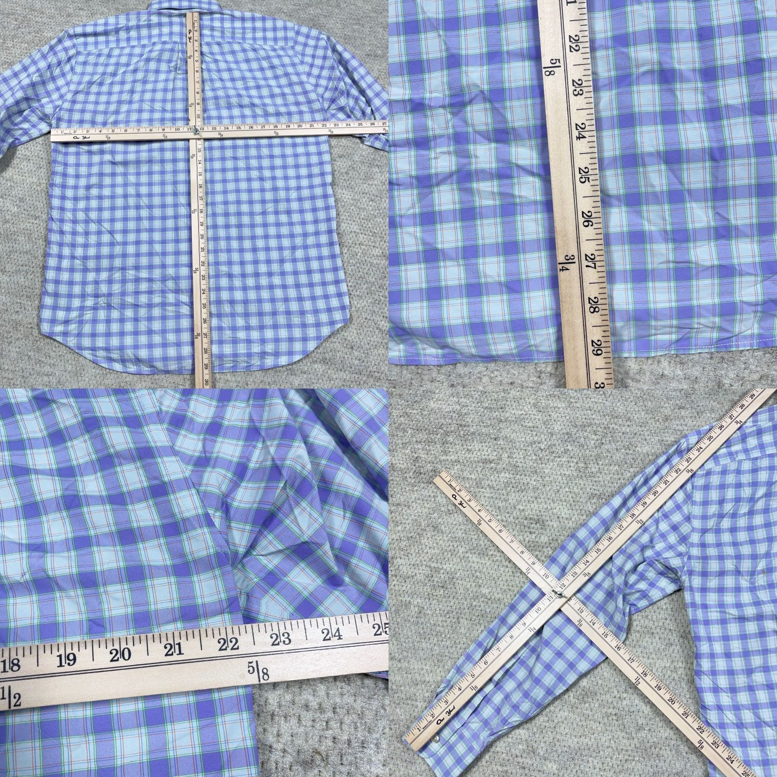Vineyard Vines Vineyard Vines Shirt Men Medium Purple Nylon Button-Up Performance Classic Fit Size US M / EU 48-50 / 2 - 8 Thumbnail