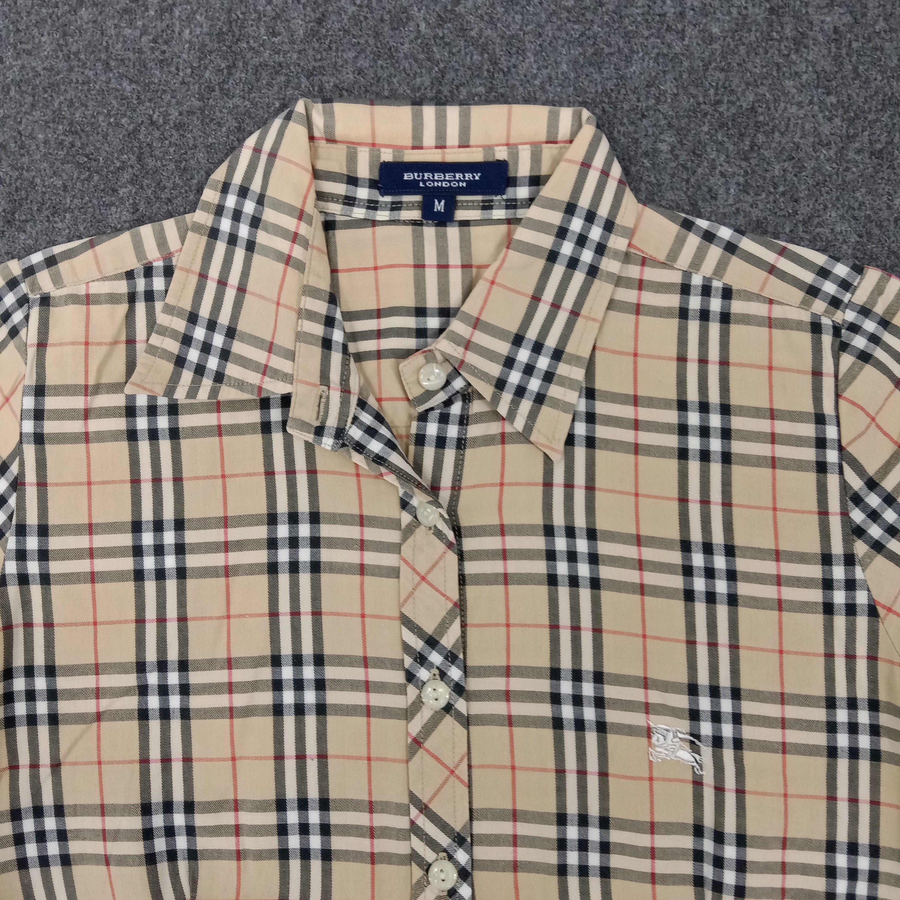 Burberry × Vintage Burberry London Nova Check Shirt Button Up Size S / US 4 / IT 40 - 2 Thumbnail