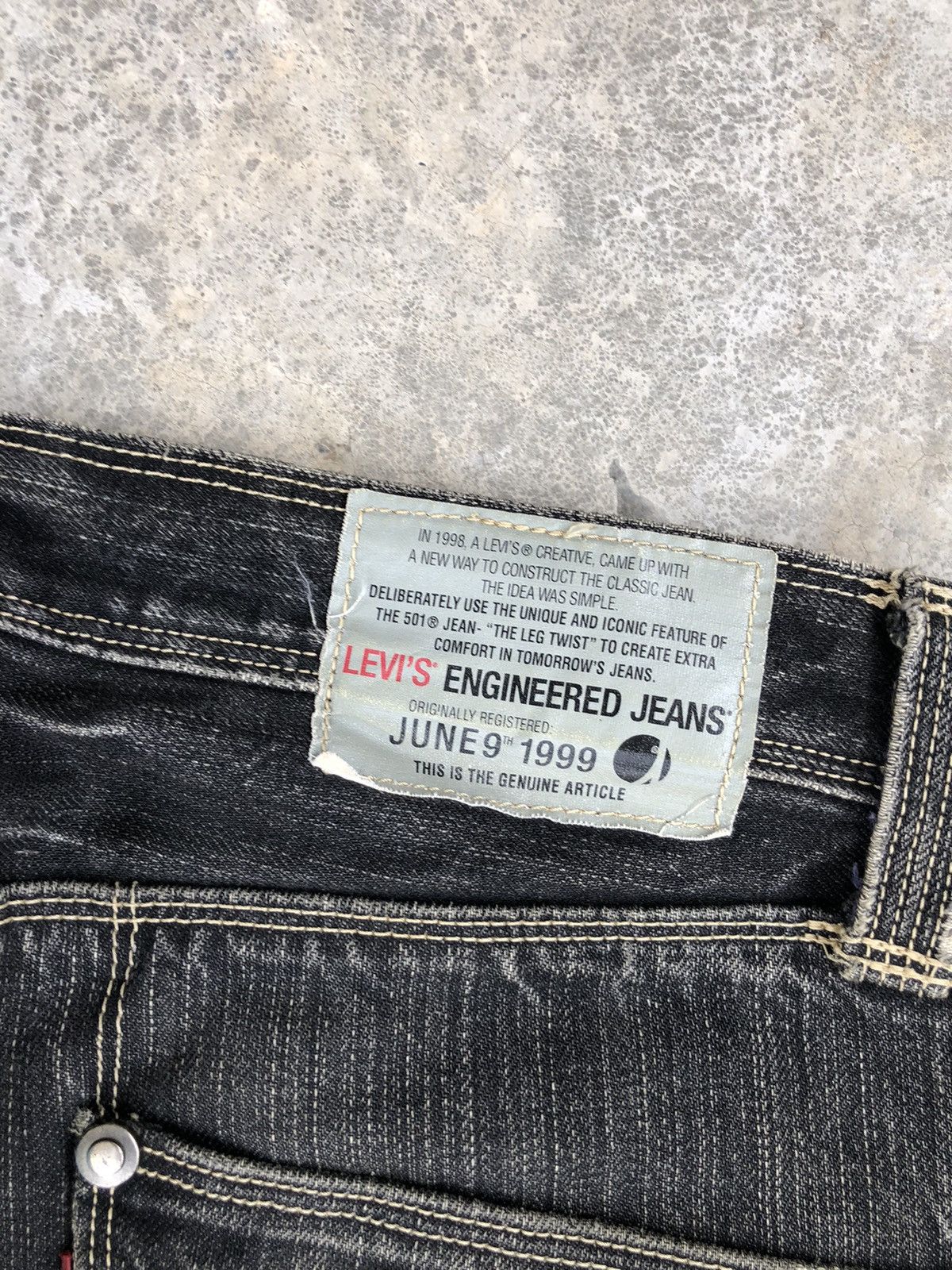 Levi's Y2k Levis Engineered Flared Jeans Distressed Jeans Size US 30 / EU 46 - 18 Thumbnail