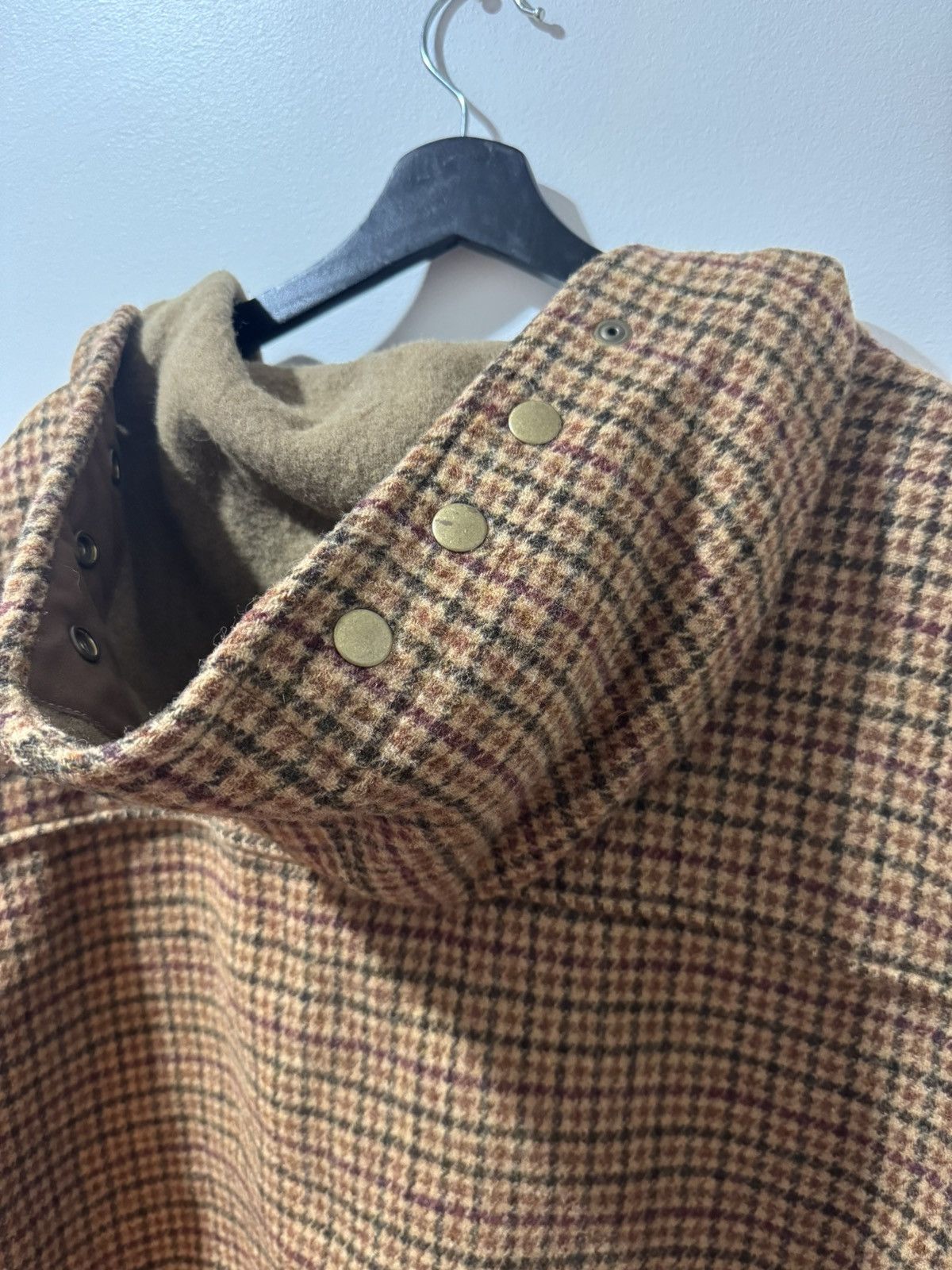 Polo Ralph Lauren Vintage 1990 Polo Ralph Lauren Houndstooth Duffel Coat Size US XL / EU 56 / 4 - 5 Thumbnail