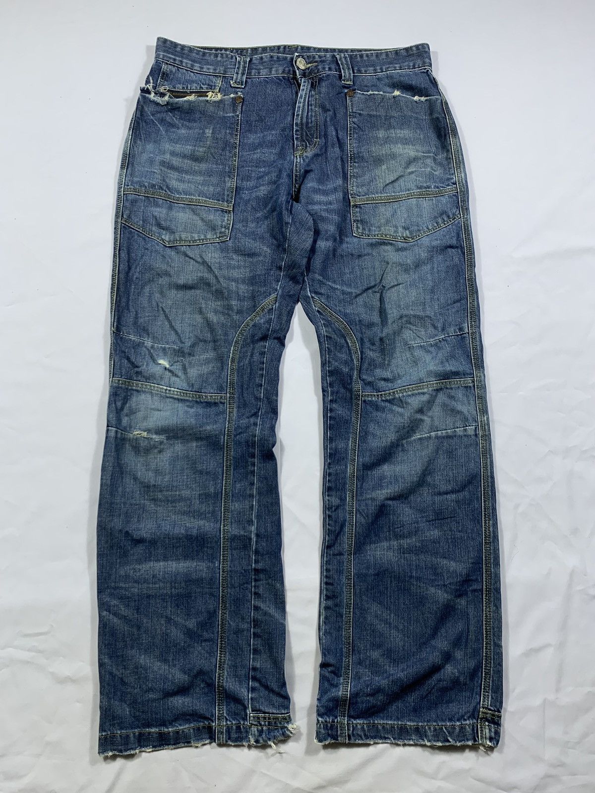 Tornado Mart Sick Distressed True Relegion Denim Jeans Size US 34 / EU 50 - 1 Thumbnail