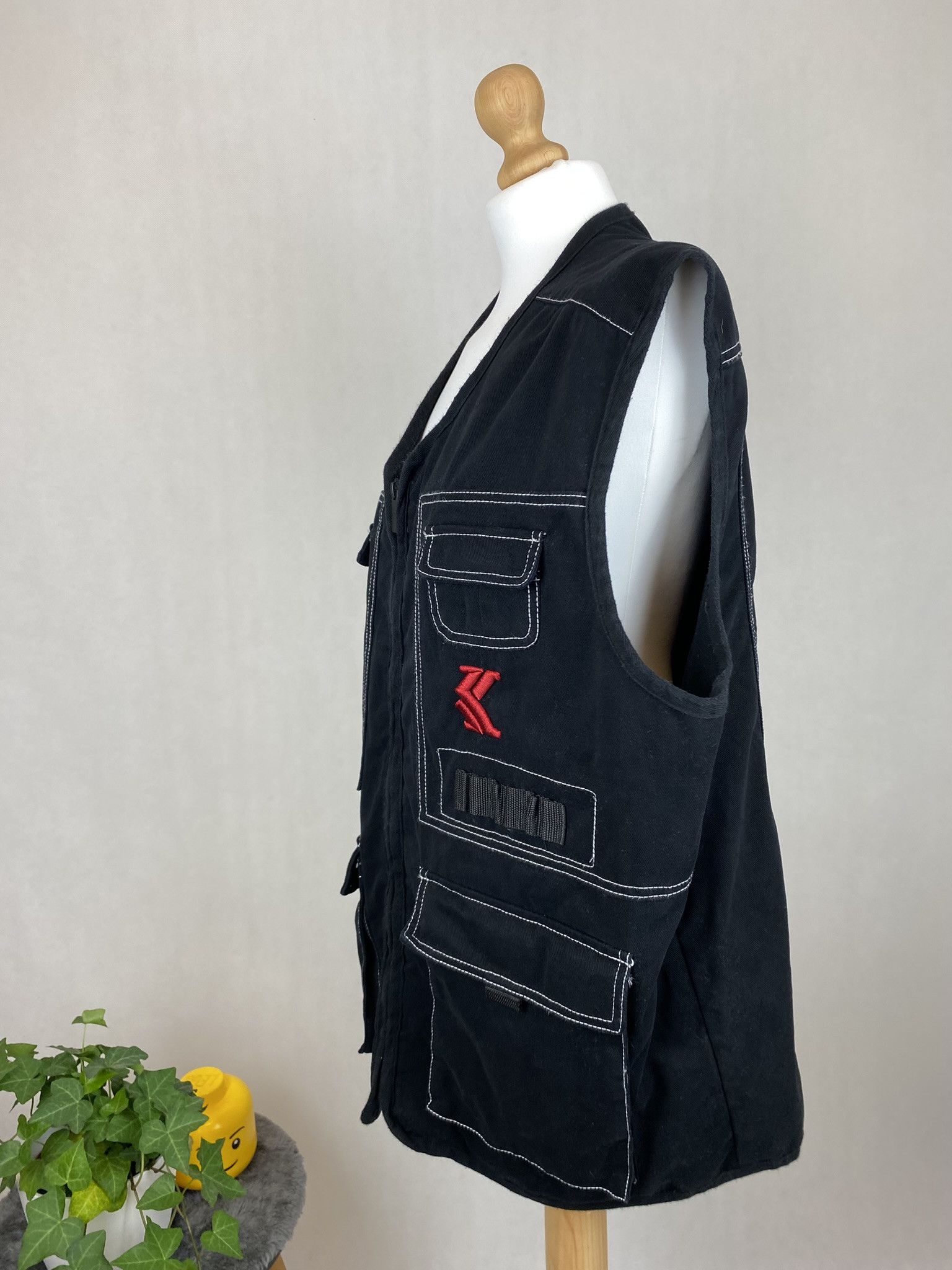 Karl Kani × Vintage karl kani vest denim jean rap hip hop sew Size US XL / EU 56 / 4 - 5 Thumbnail