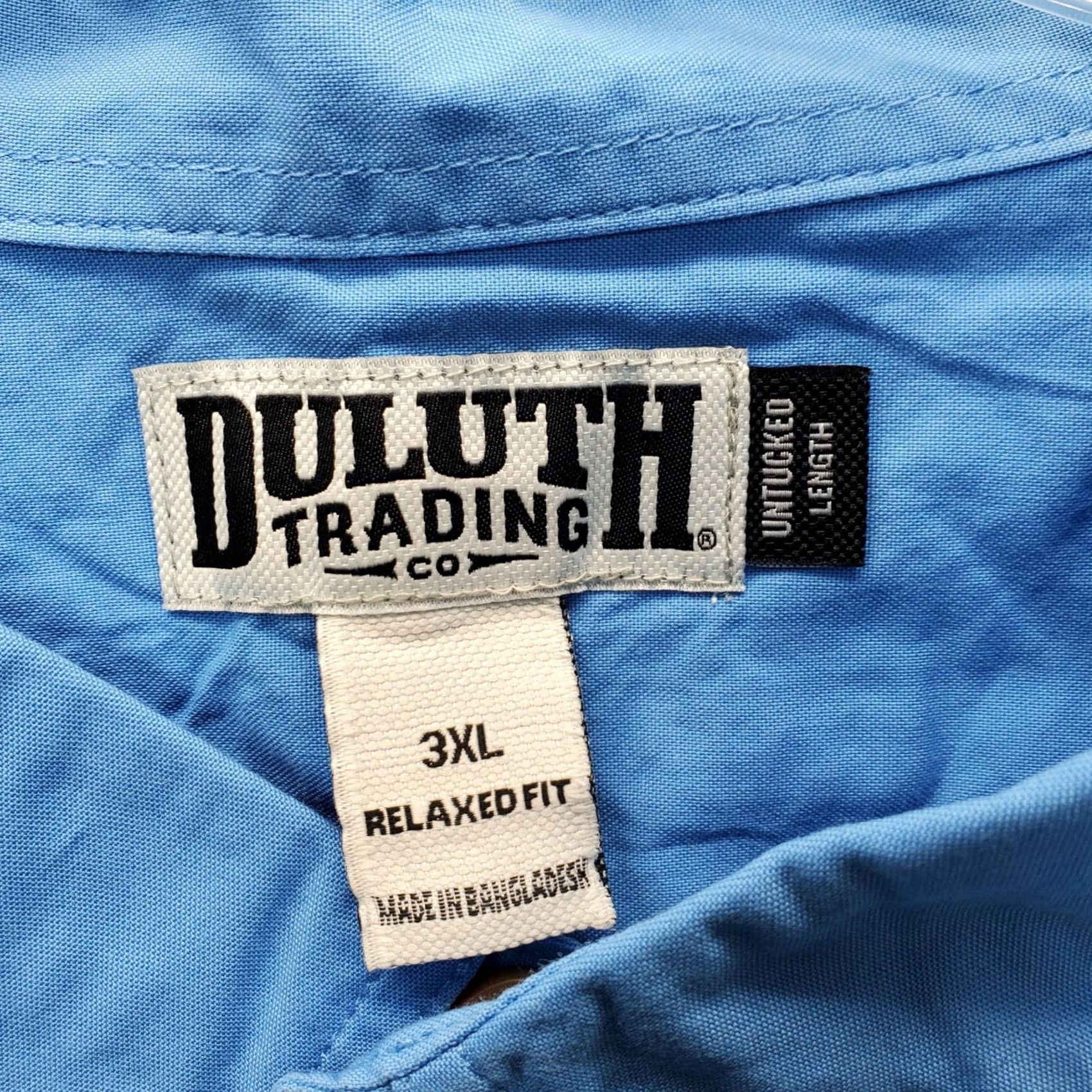 CO Duluth Mens Button-Up Shirt 3XL Blue Relaxed Fit - Outdoor, Casual Lakes Washed, Long Sleeve, Pockets, Breathable, Easy Care, Button-Down, NWT Size US XXL / EU 58 / 5 - 6 Thumbnail