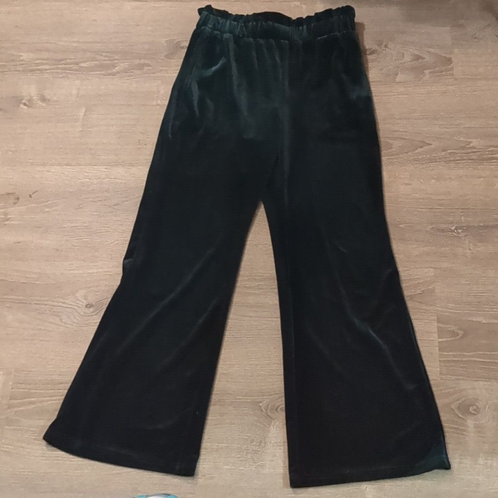 Other Allegra K green velour pants size small Size 26" / US 2 / IT 38 - 1 Thumbnail