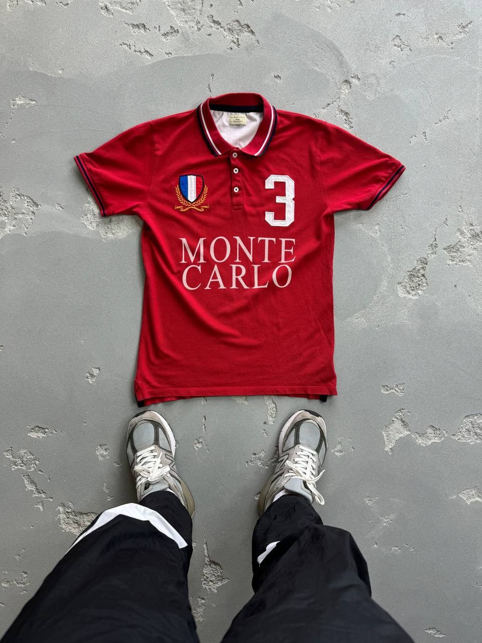 Vintage Vintage Polo Shirt rare Monte Carlo Size US L / EU 52-54 / 3 - 1 Thumbnail