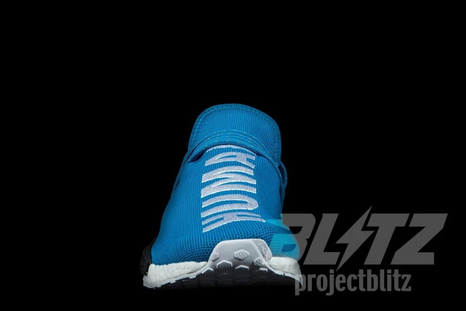 Adidas 2016 adidas NMD HU PHARELL HUMAN BEING SHARP BLUE BB0618 Size US 5 / EU 37 - 4 Thumbnail