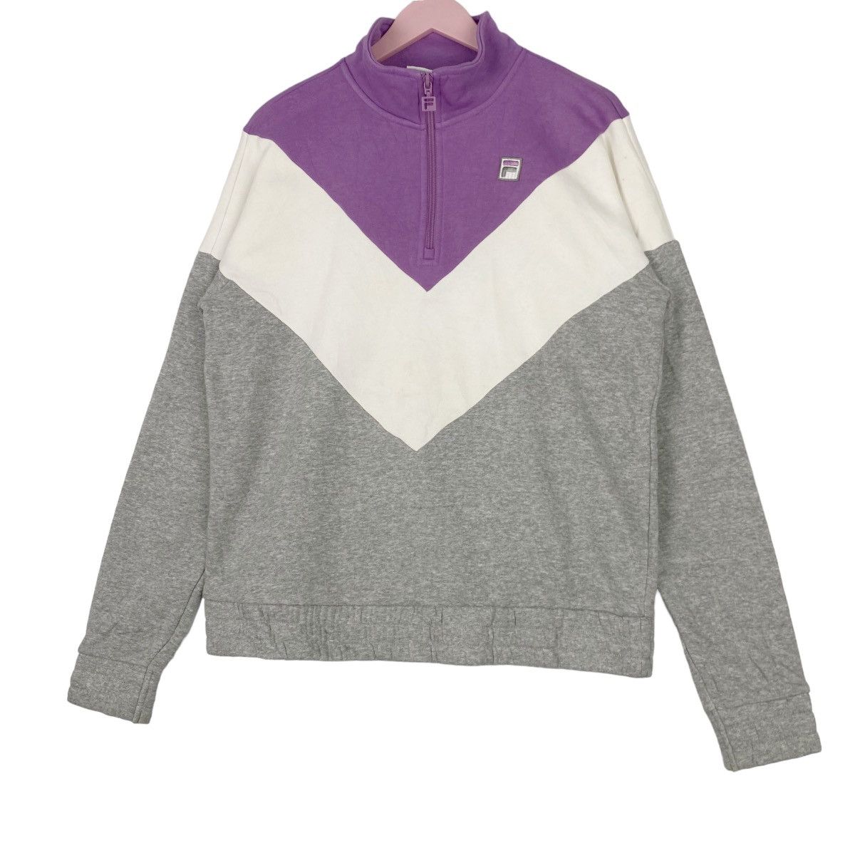 Fila × Vintage Vintage Fila Small Embroidered Logo Quater Zip Turtleneck Size M / US 6-8 / IT 42-44 - 2 Thumbnail