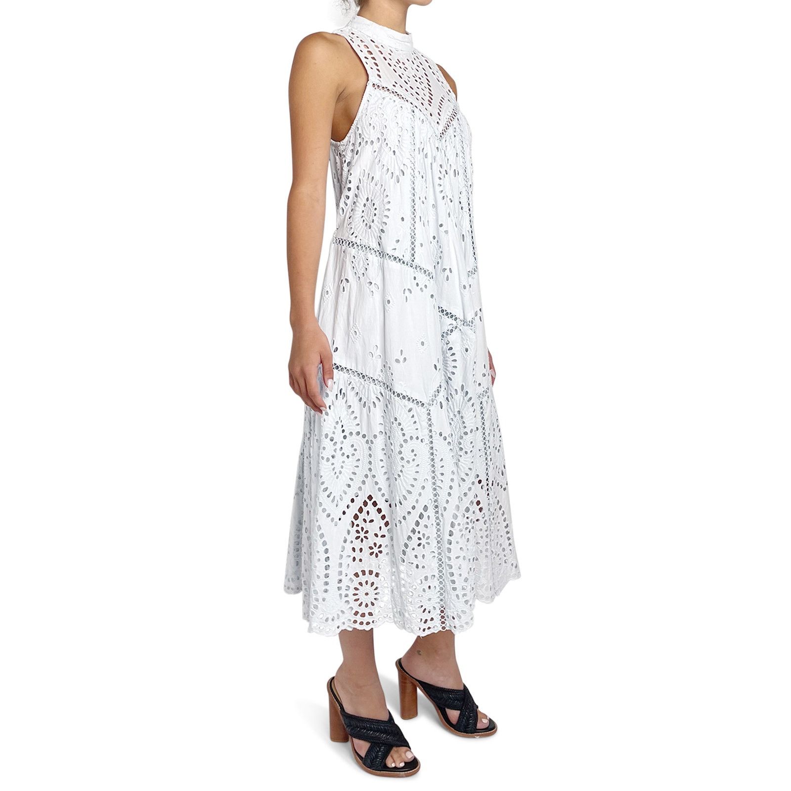 Zimmerli Baby Blue Dress with High Neck and Waist Tie Size S / US 4 / IT 40 - 2 Thumbnail