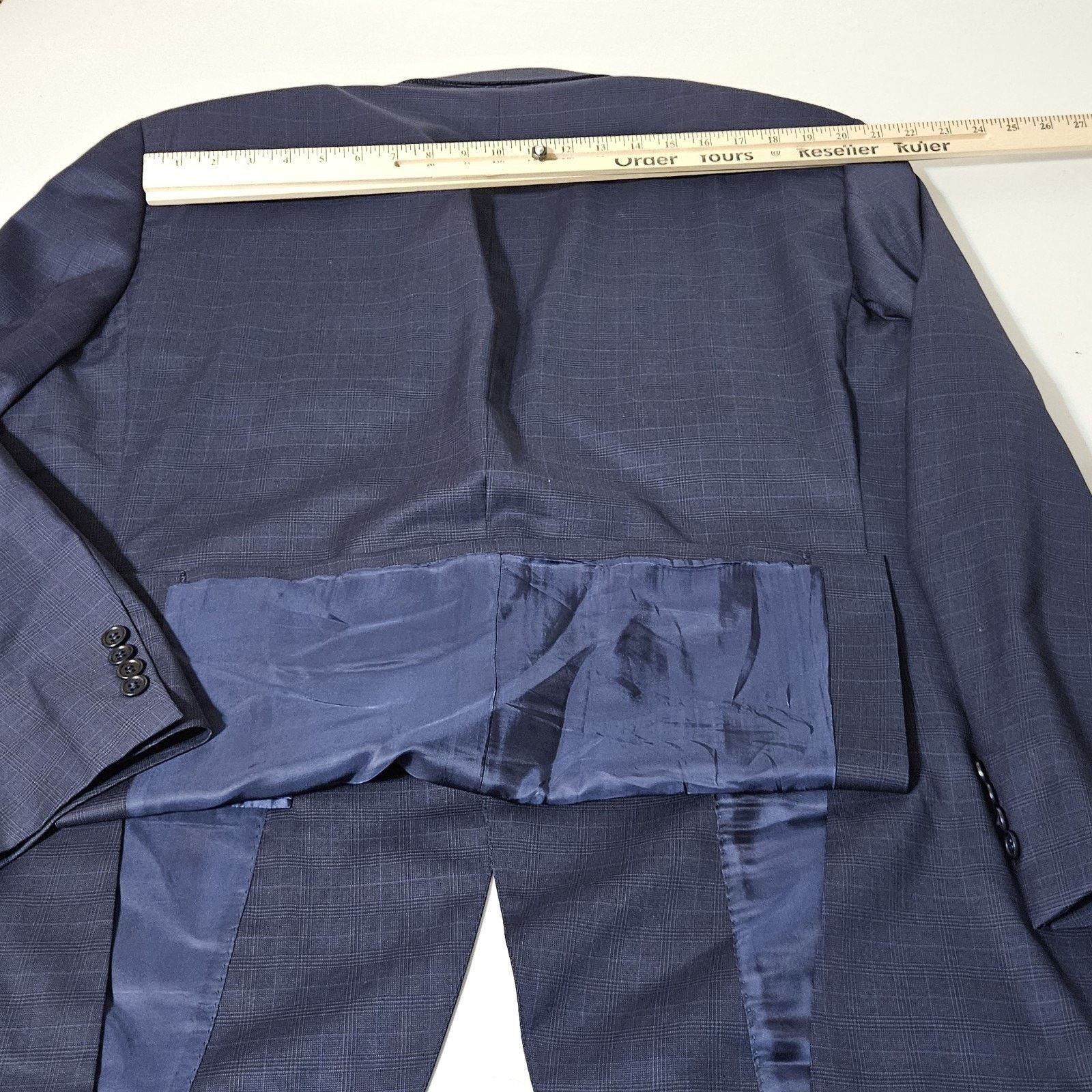Canali Canali Blazer Men’s 50 Wool Made In Italy Sport Coat Blue Size 50R - 4 Thumbnail