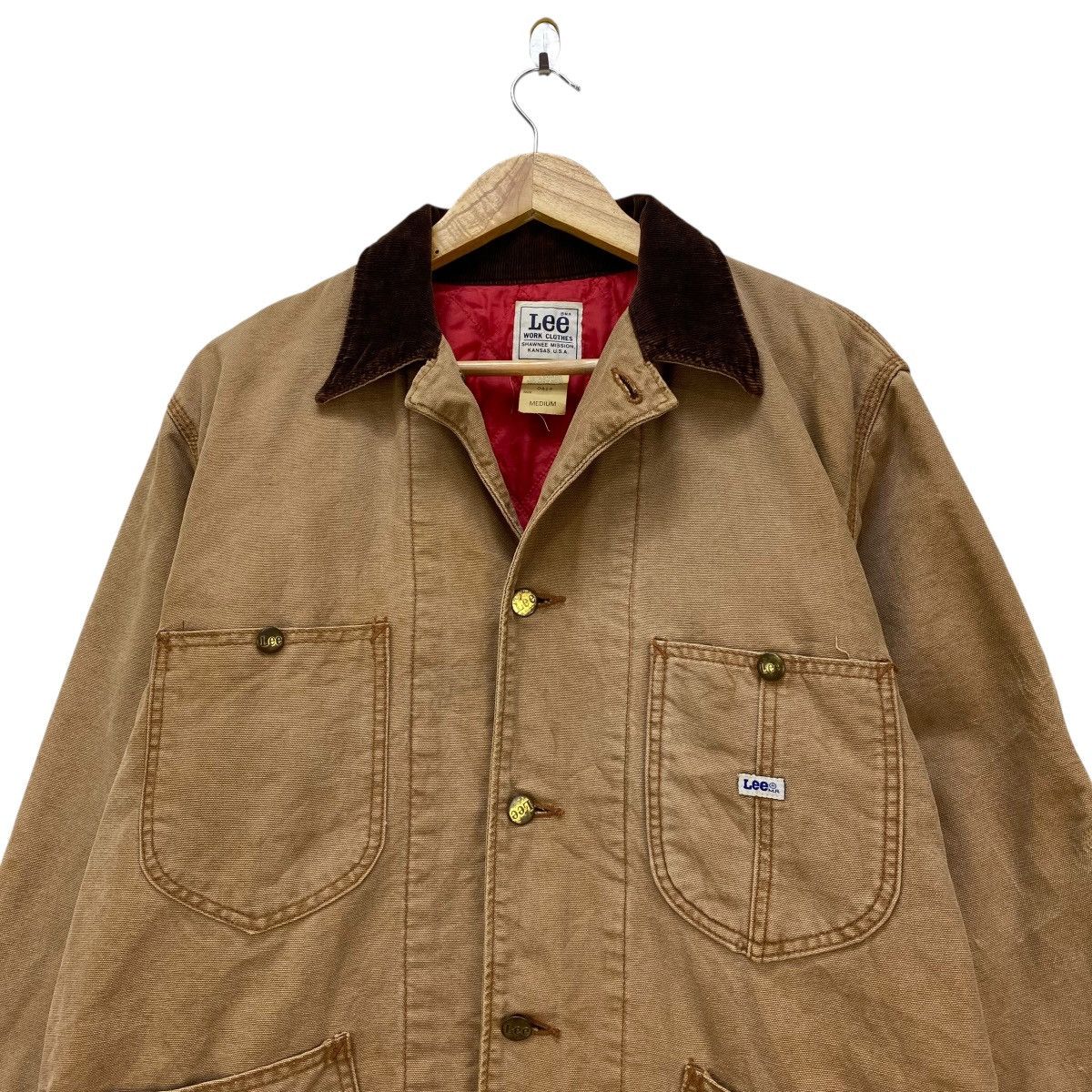 Lee 🔥 vintage Lee Duck Canvas Chore Jacket corduroy Collar Size US M / EU 48-50 / 2 - 3 Thumbnail