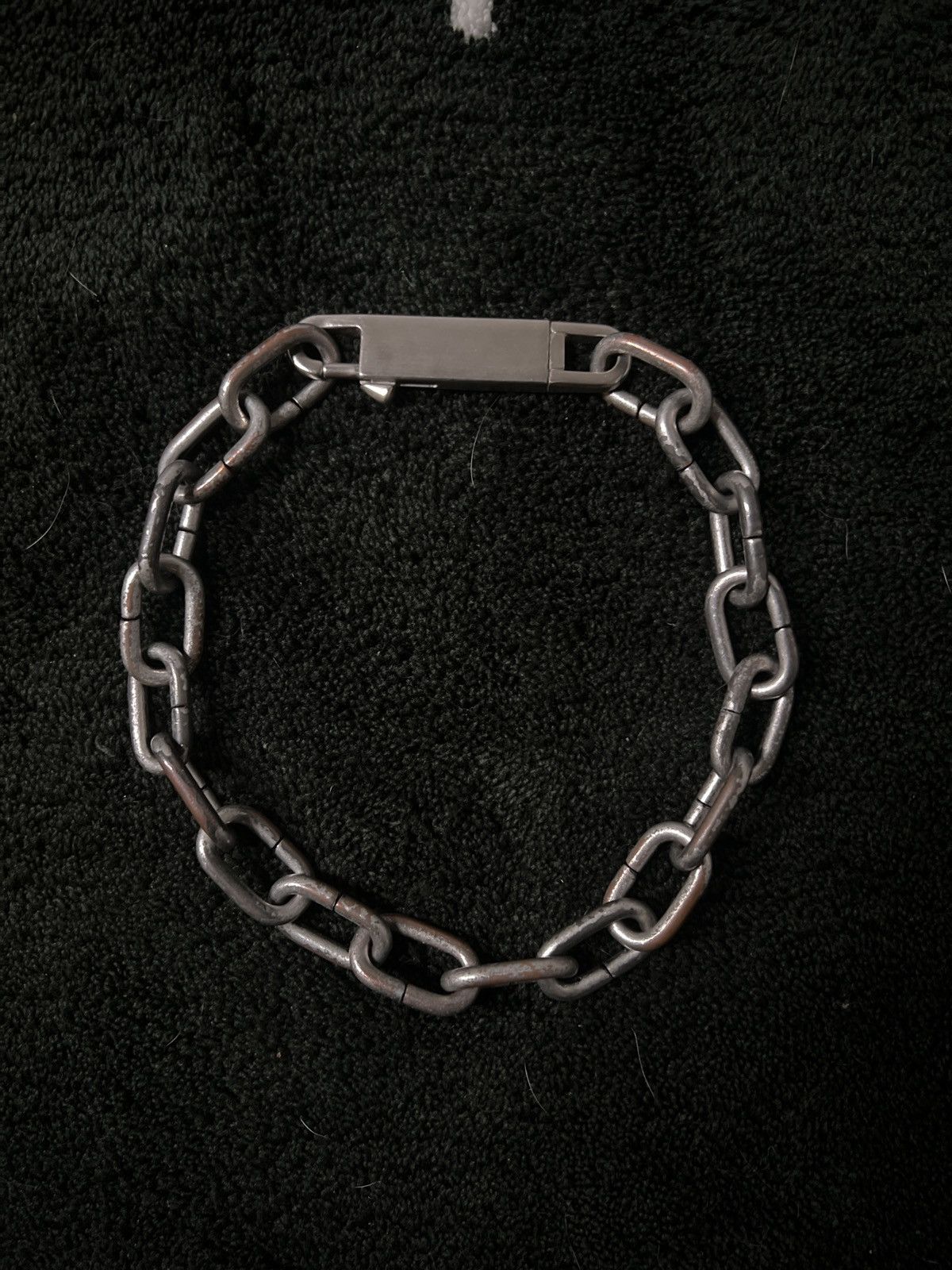 Pre-owned Rick Owens Ss20 - Easy Choker In Silver